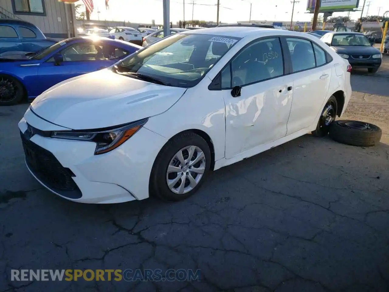 2 Photograph of a damaged car 5YFEPRAE4LP021492 TOYOTA COROLLA 2020