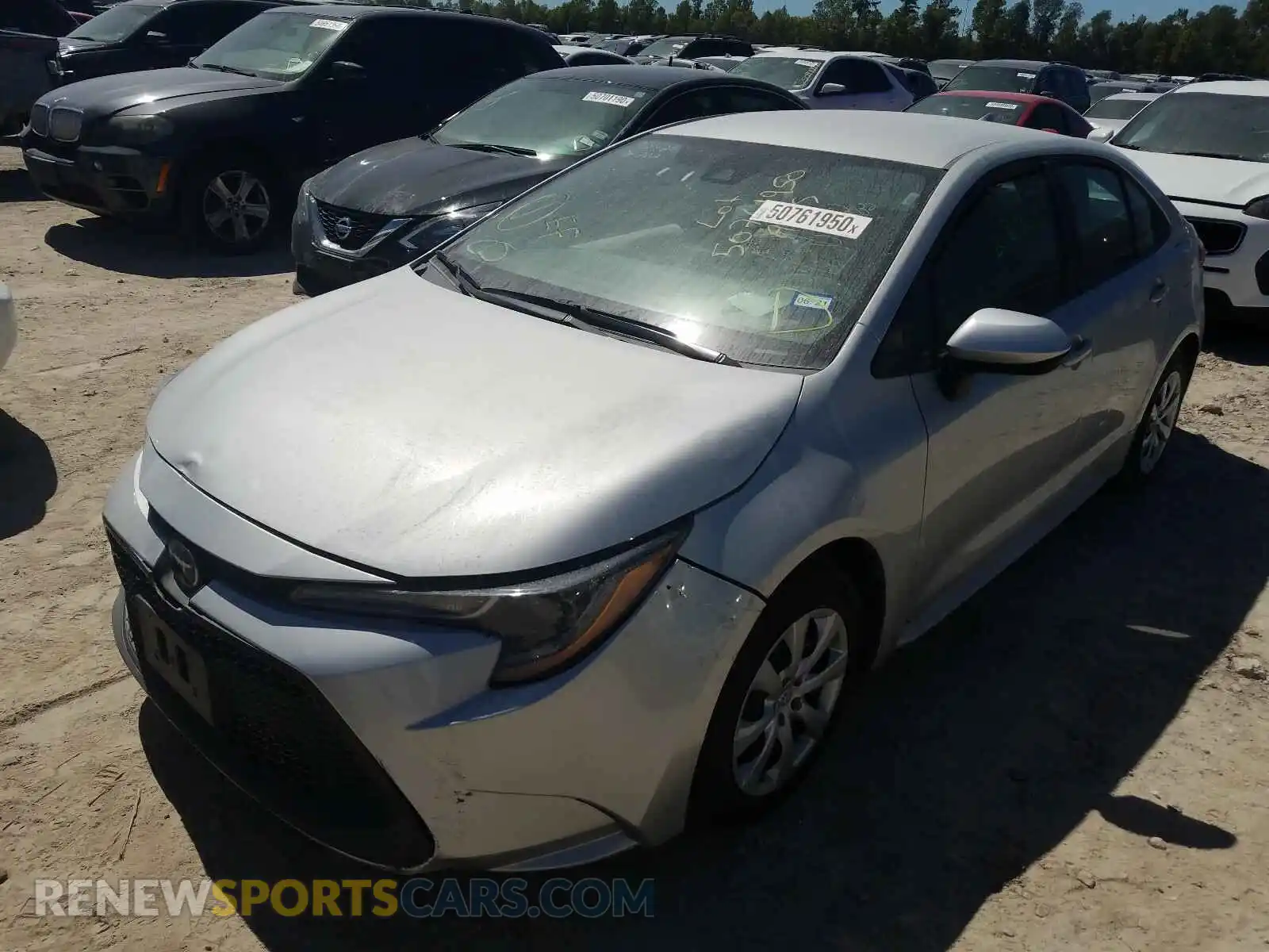 2 Photograph of a damaged car 5YFEPRAE4LP030550 TOYOTA COROLLA 2020