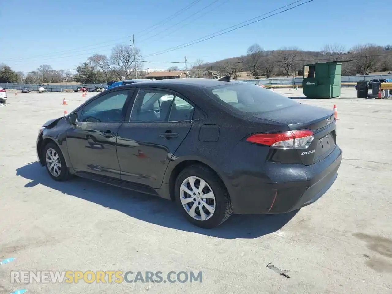 2 fotografías del automóvil dañado 5YFEPRAE4LP032654 TOYOTA COROLLA 2020