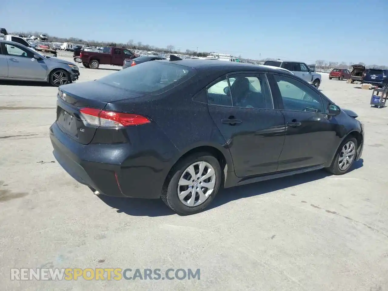3 fotografías del automóvil dañado 5YFEPRAE4LP032654 TOYOTA COROLLA 2020