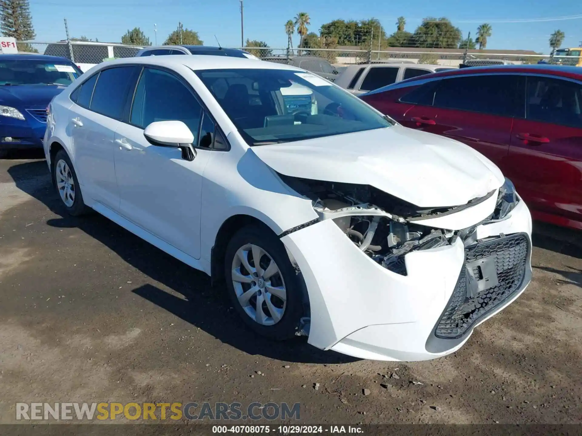 1 fotografías del automóvil dañado 5YFEPRAE4LP039412 TOYOTA COROLLA 2020