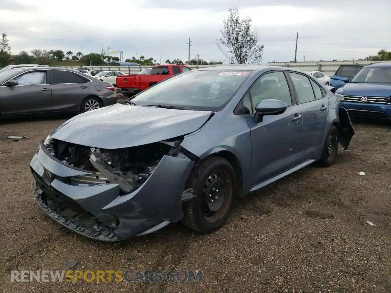 2 Photograph of a damaged car 5YFEPRAE4LP039703 TOYOTA COROLLA 2020