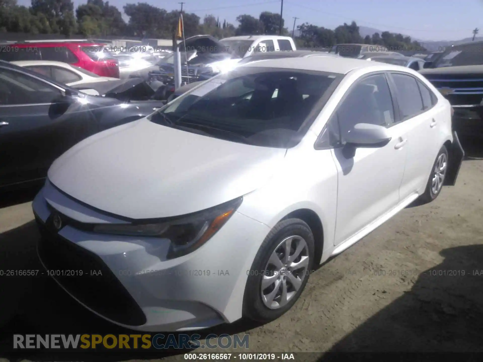 2 Photograph of a damaged car 5YFEPRAE4LP041614 TOYOTA COROLLA 2020