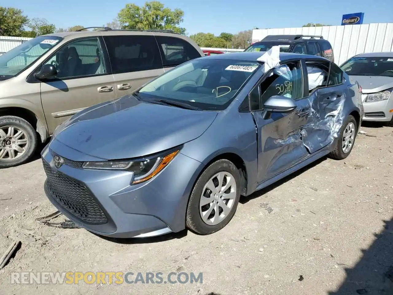 2 Photograph of a damaged car 5YFEPRAE4LP043427 TOYOTA COROLLA 2020