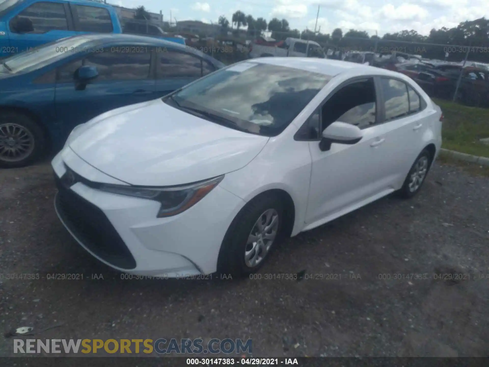 2 Фотография поврежденного автомобиля 5YFEPRAE4LP047722 TOYOTA COROLLA 2020