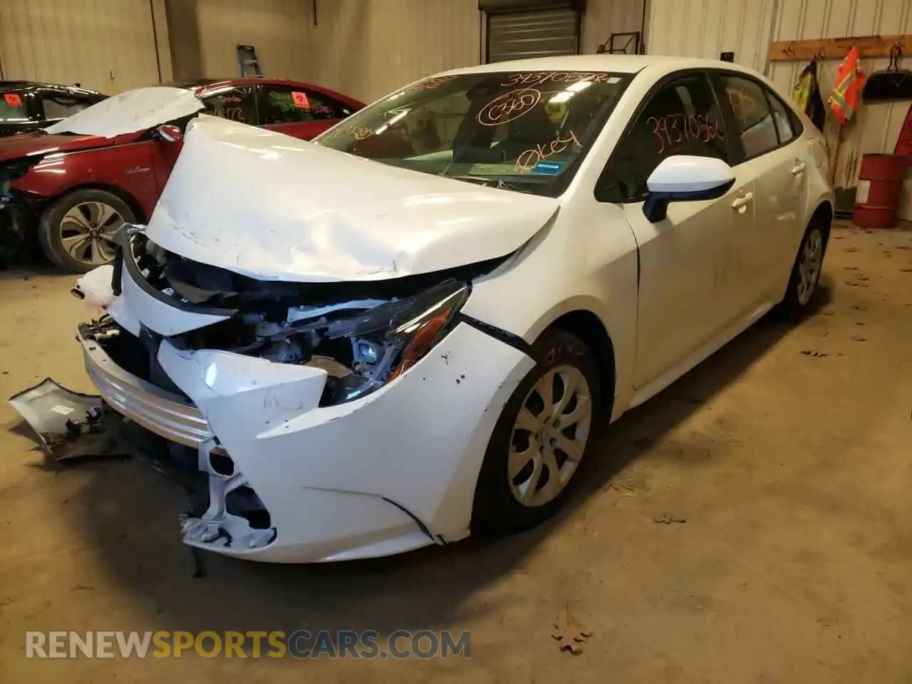 2 Photograph of a damaged car 5YFEPRAE4LP056145 TOYOTA COROLLA 2020