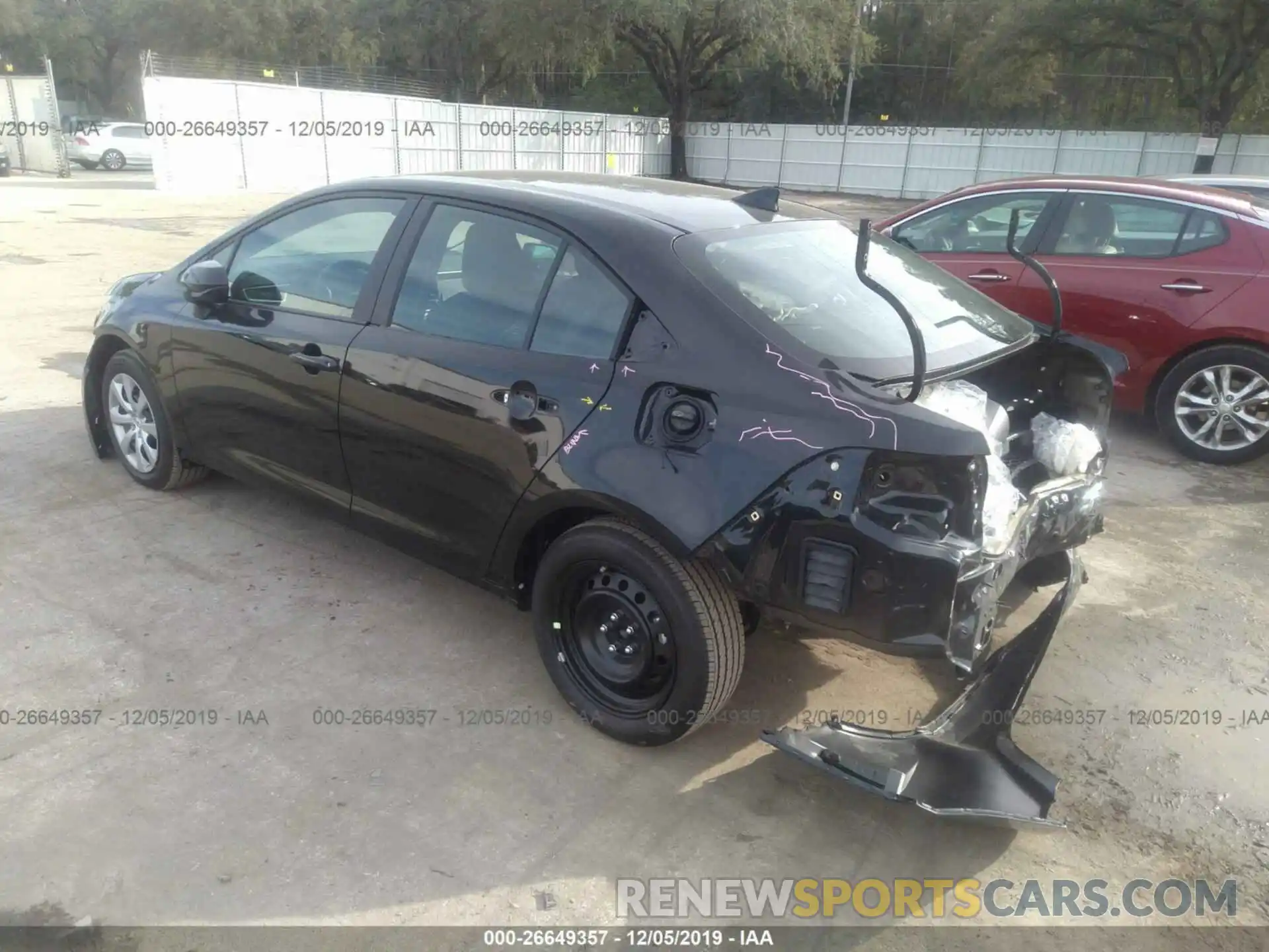 3 Photograph of a damaged car 5YFEPRAE4LP057134 TOYOTA COROLLA 2020