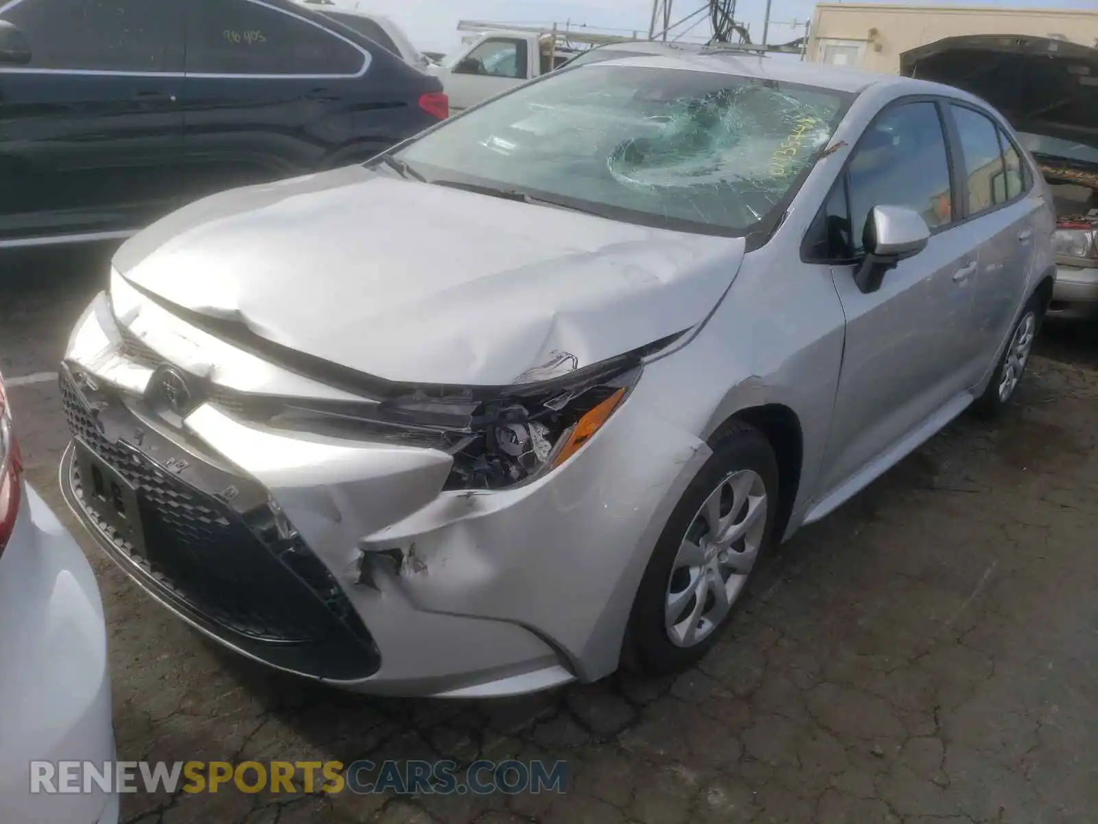 2 Photograph of a damaged car 5YFEPRAE4LP063001 TOYOTA COROLLA 2020