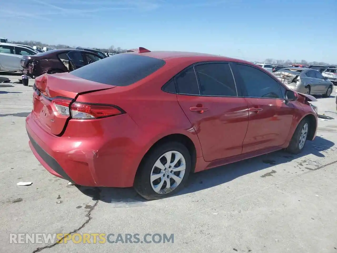 3 Photograph of a damaged car 5YFEPRAE4LP064942 TOYOTA COROLLA 2020