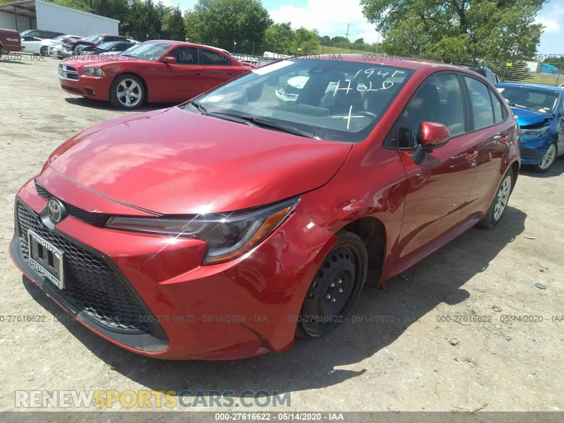 2 Photograph of a damaged car 5YFEPRAE4LP071941 TOYOTA COROLLA 2020