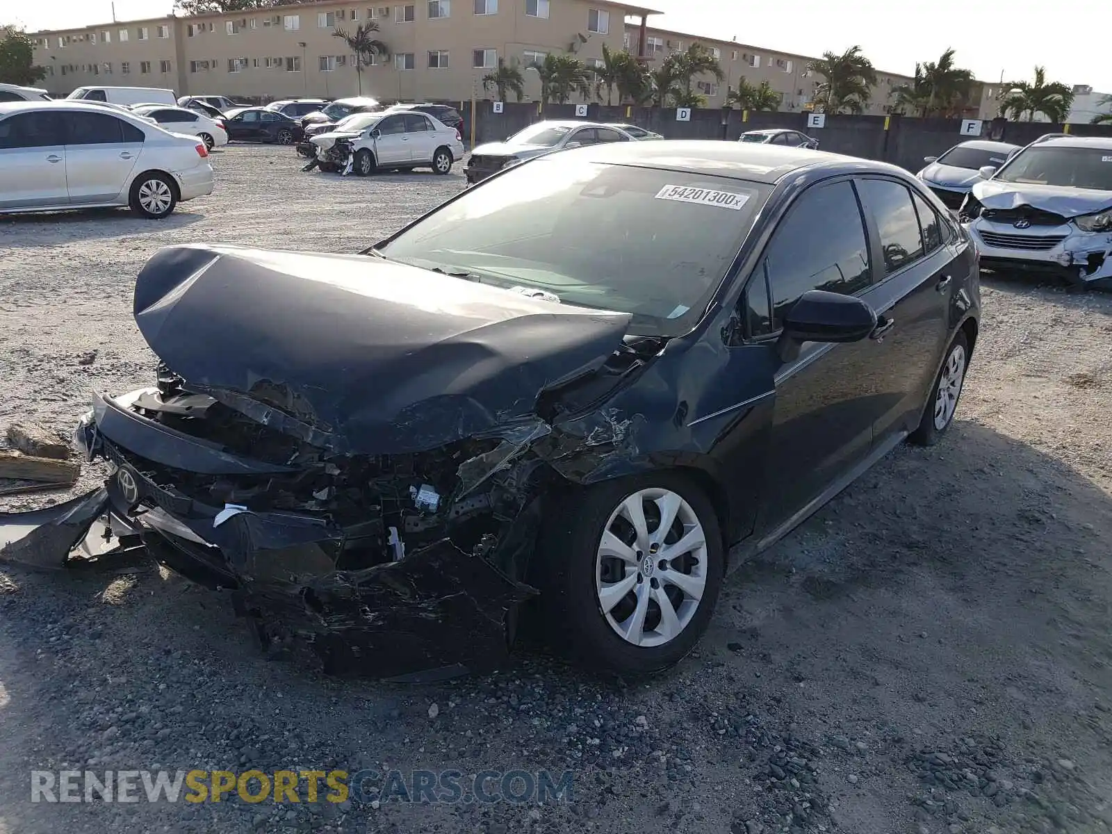2 Photograph of a damaged car 5YFEPRAE4LP072135 TOYOTA COROLLA 2020