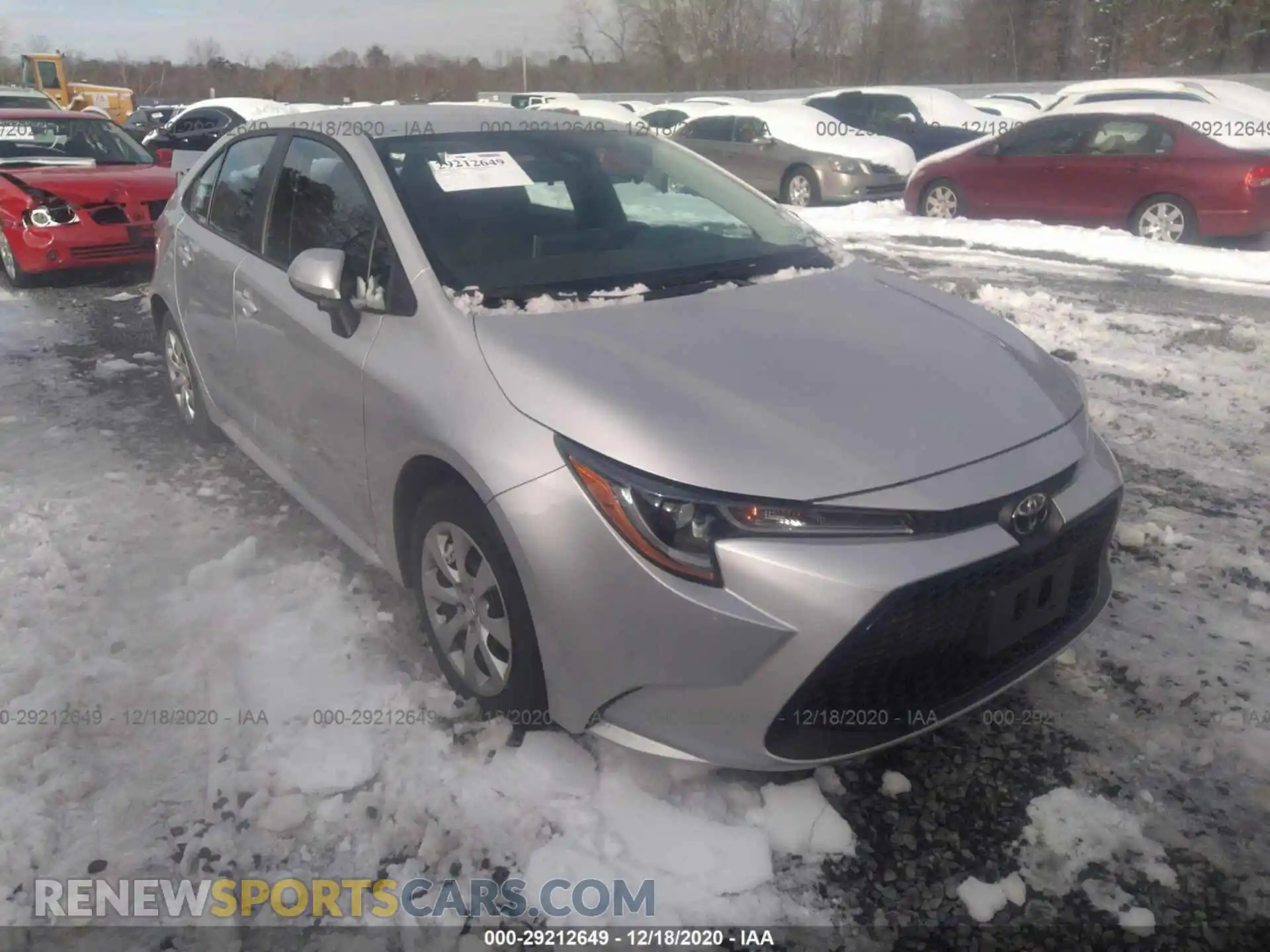 1 Photograph of a damaged car 5YFEPRAE4LP075357 TOYOTA COROLLA 2020