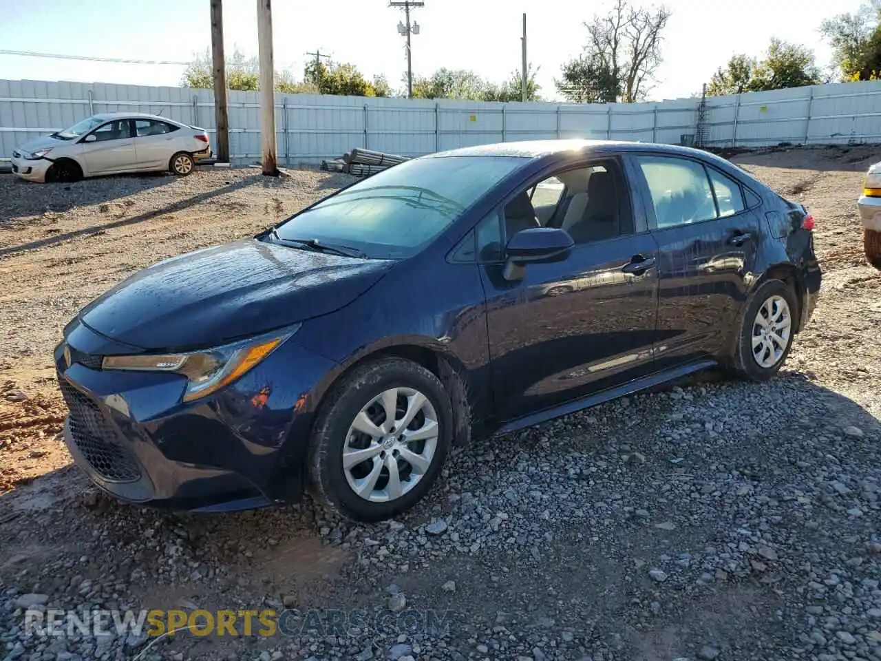 1 Photograph of a damaged car 5YFEPRAE4LP076539 TOYOTA COROLLA 2020