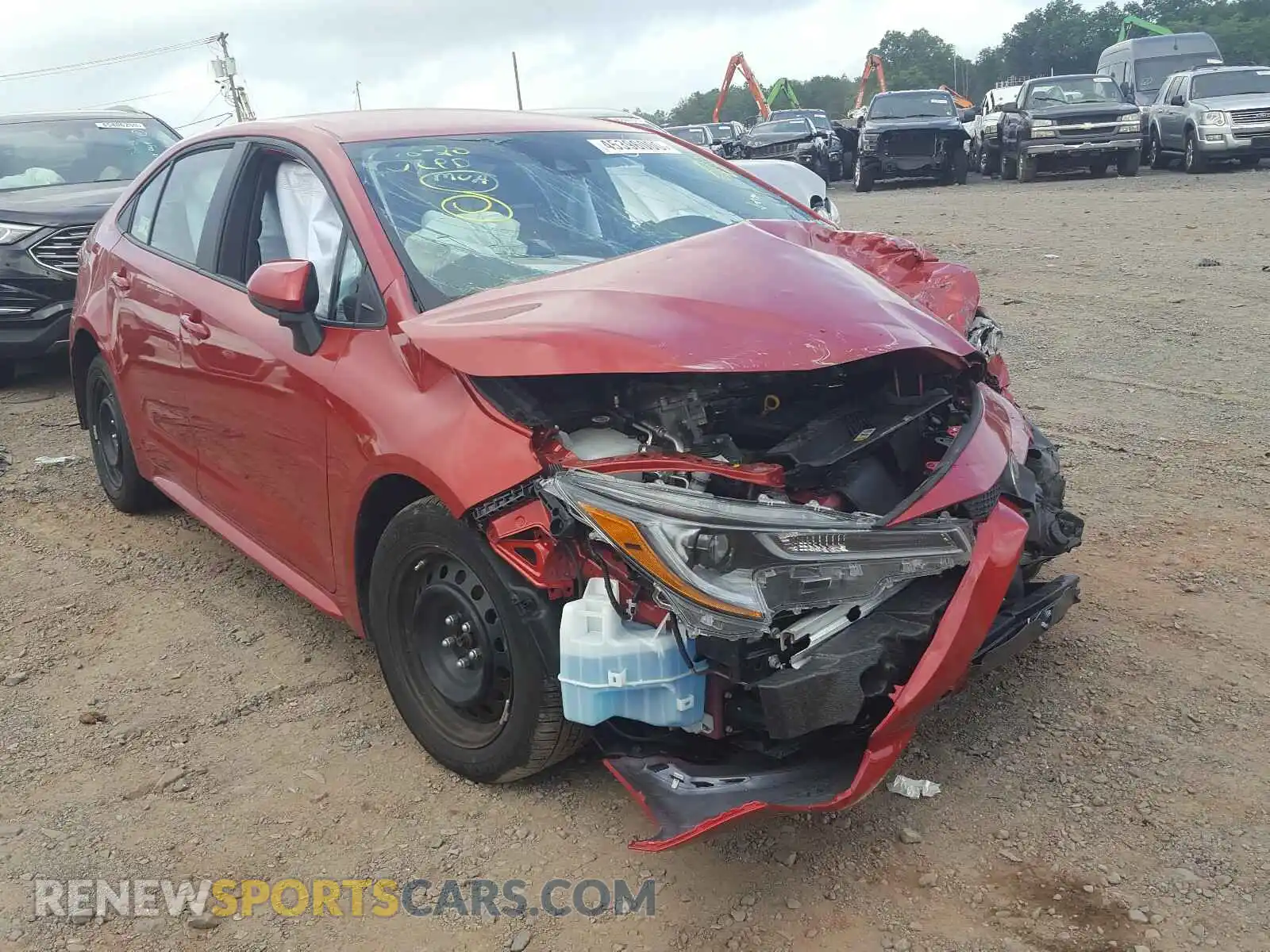 1 Photograph of a damaged car 5YFEPRAE4LP077819 TOYOTA COROLLA 2020