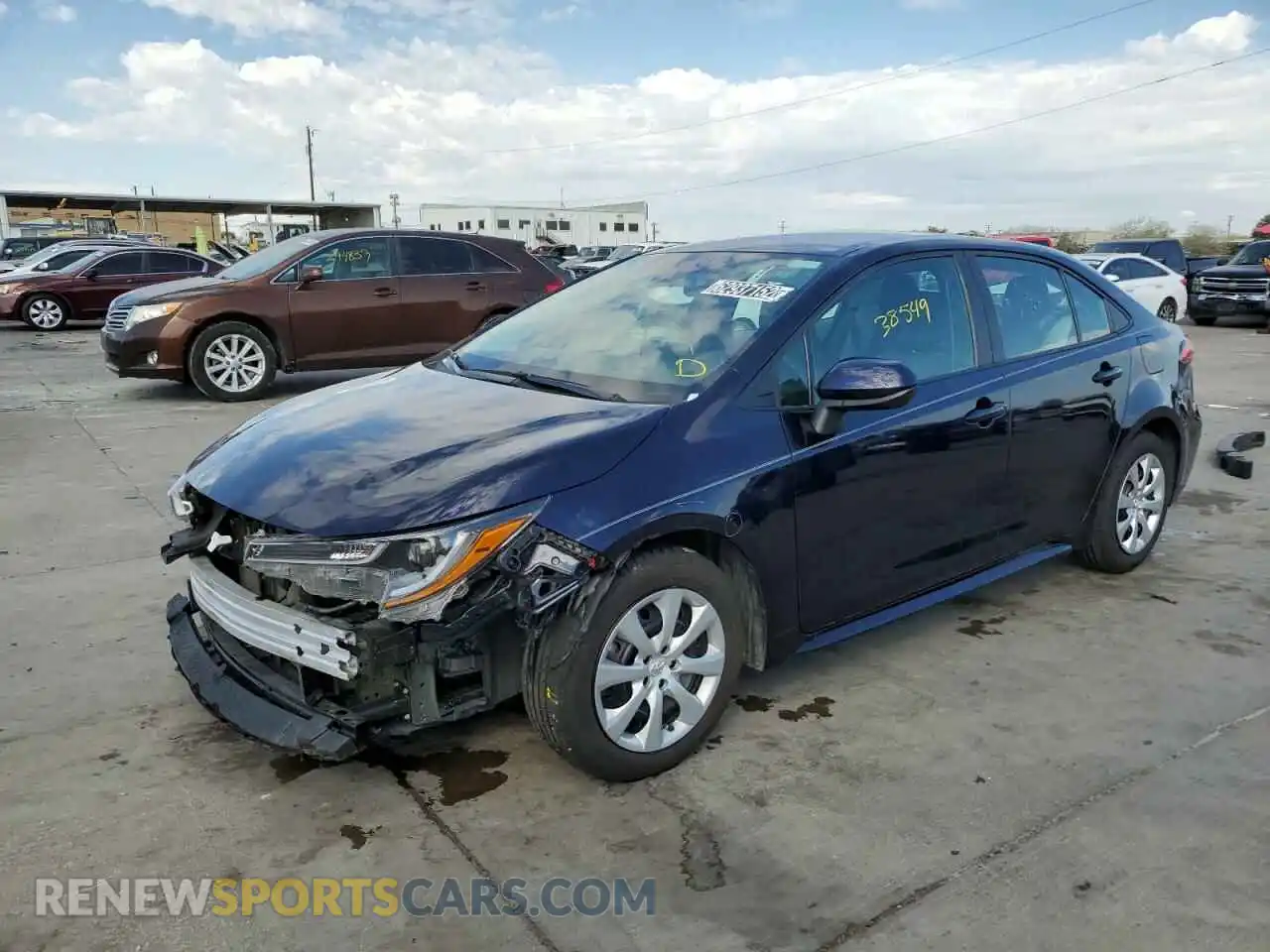 1 Photograph of a damaged car 5YFEPRAE4LP089565 TOYOTA COROLLA 2020
