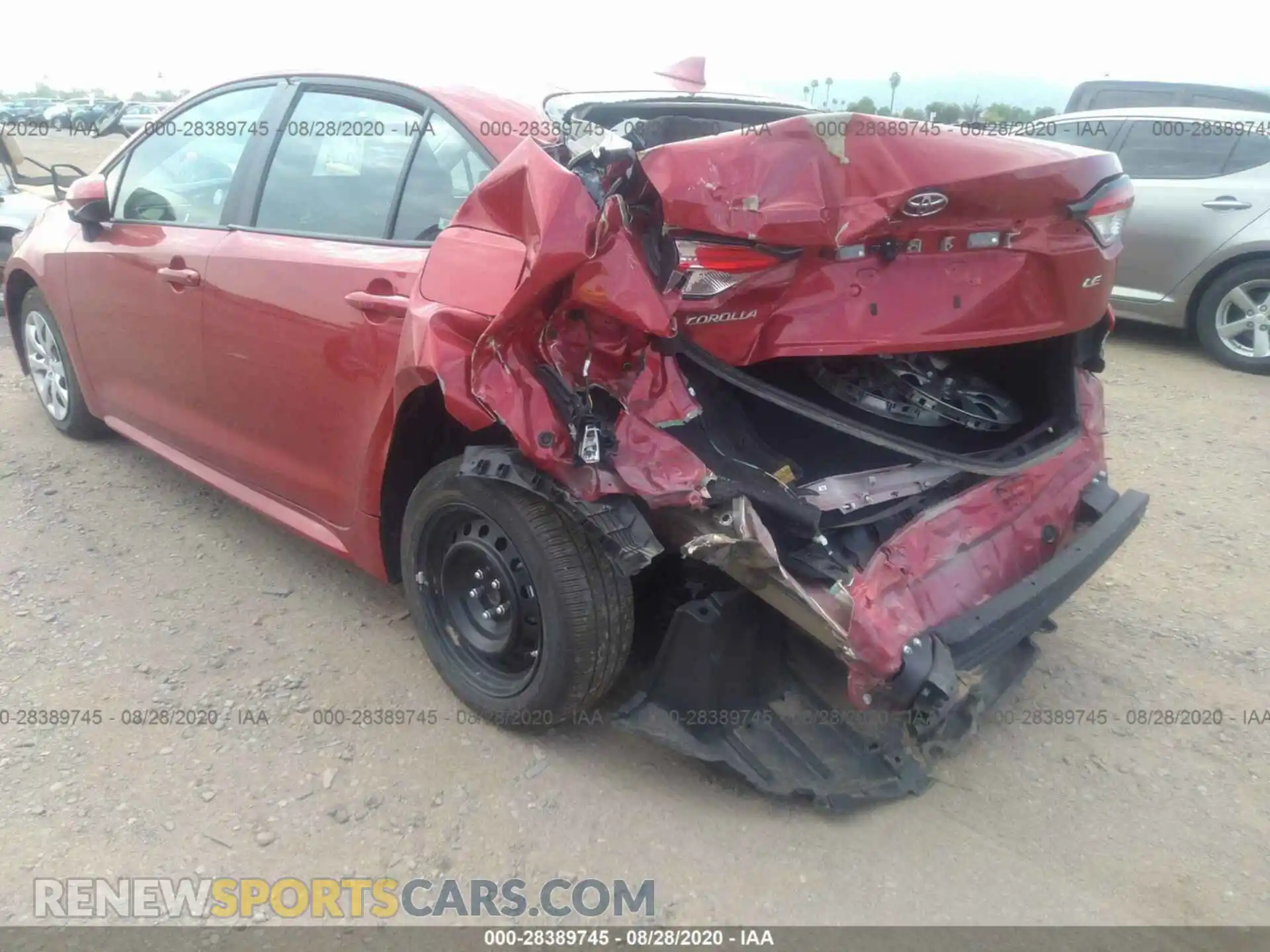 3 Photograph of a damaged car 5YFEPRAE4LP095074 TOYOTA COROLLA 2020