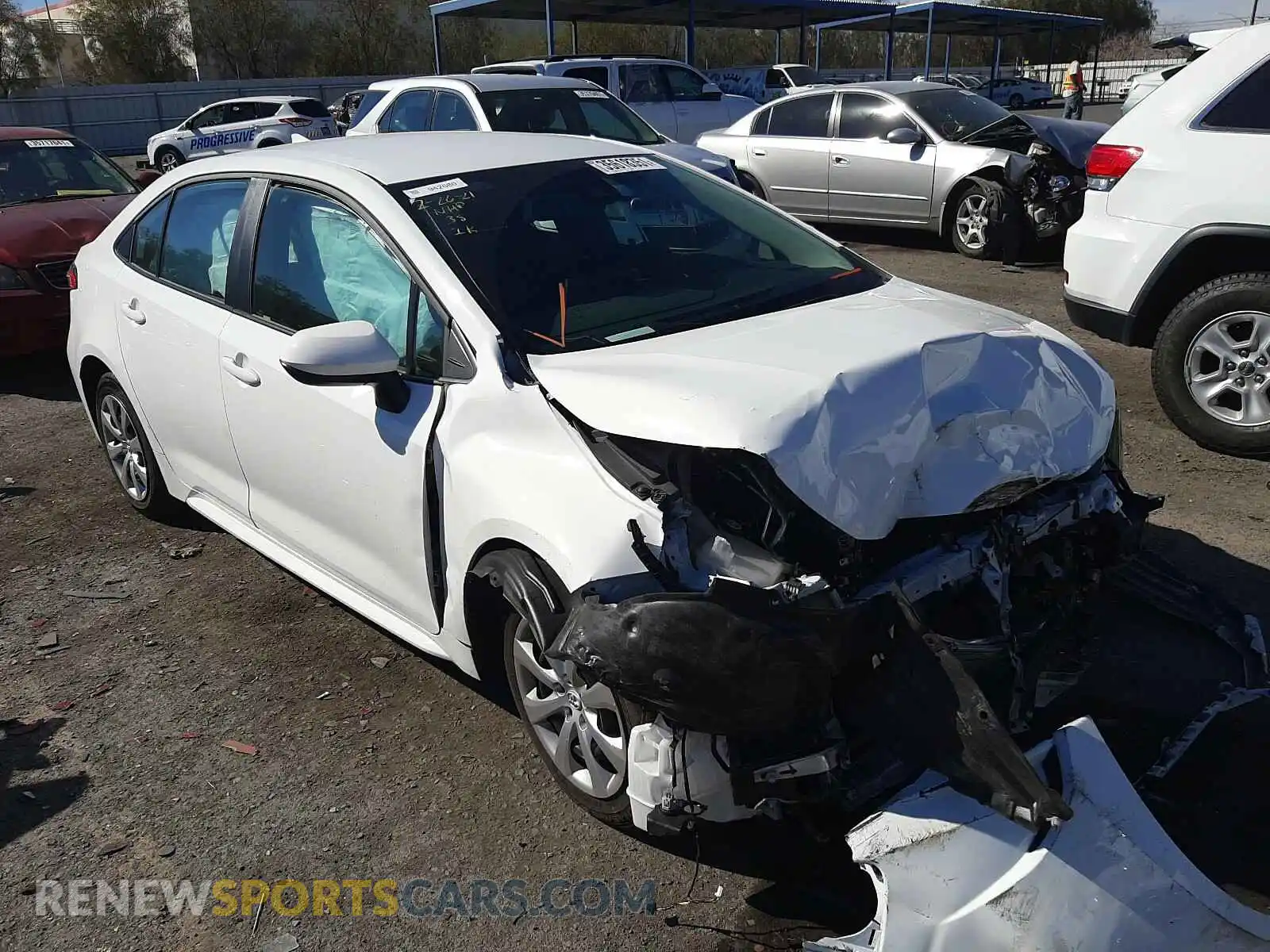 1 Photograph of a damaged car 5YFEPRAE4LP114481 TOYOTA COROLLA 2020