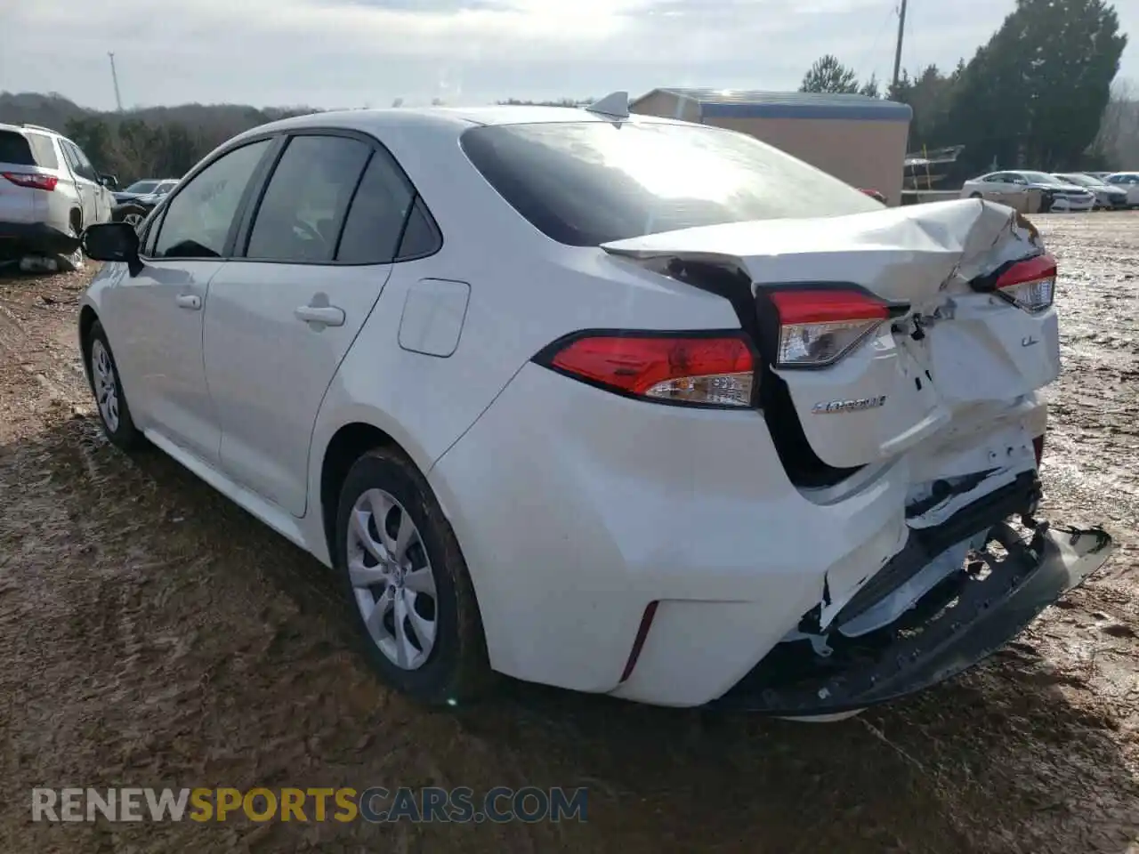 3 fotografías del automóvil dañado 5YFEPRAE4LP120524 TOYOTA COROLLA 2020