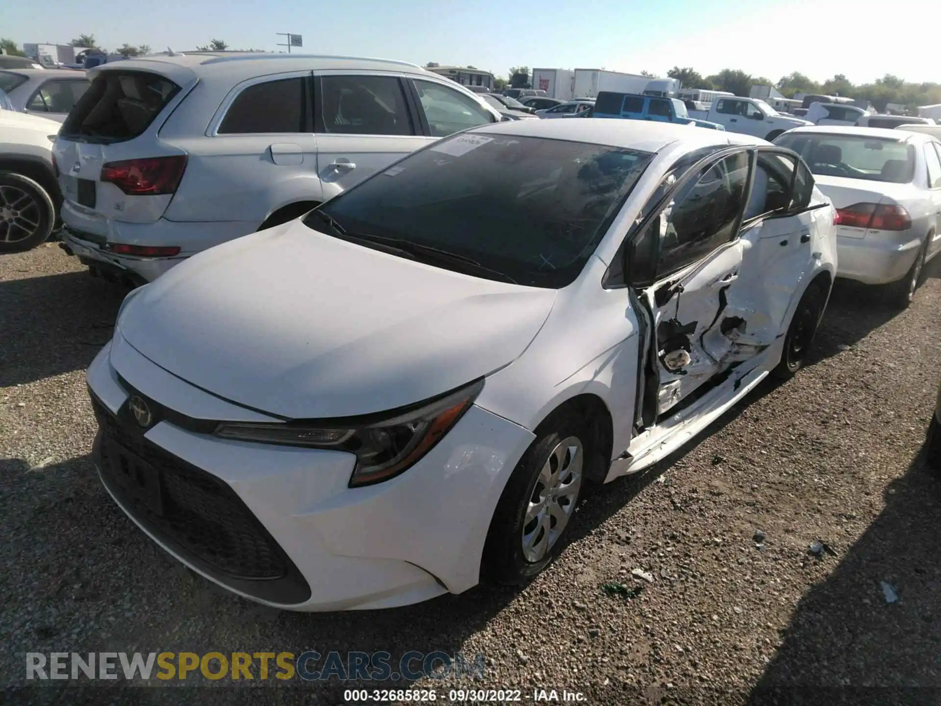 2 Photograph of a damaged car 5YFEPRAE4LP130860 TOYOTA COROLLA 2020