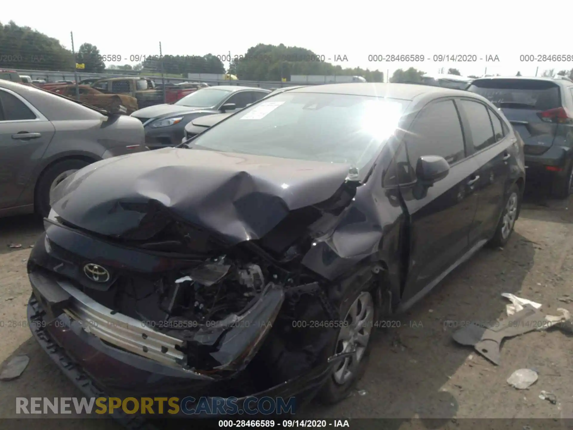 2 Photograph of a damaged car 5YFEPRAE4LP131992 TOYOTA COROLLA 2020