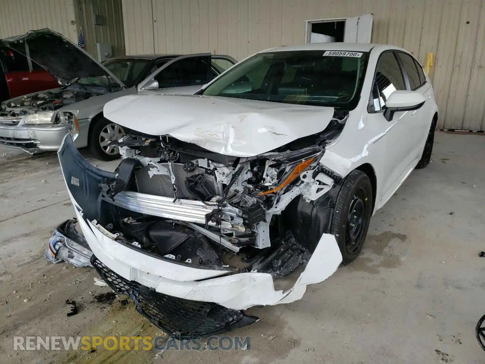 2 Photograph of a damaged car 5YFEPRAE4LP132415 TOYOTA COROLLA 2020