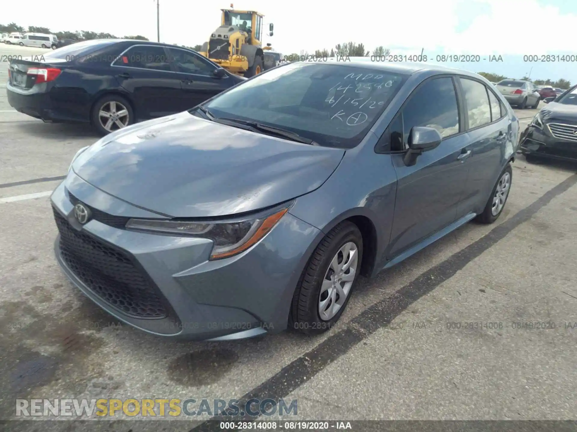 2 Photograph of a damaged car 5YFEPRAE4LP142586 TOYOTA COROLLA 2020
