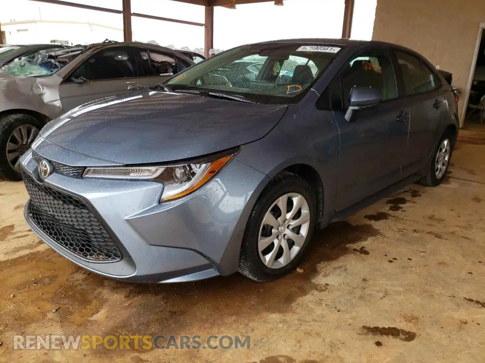 2 Photograph of a damaged car 5YFEPRAE4LP145570 TOYOTA COROLLA 2020
