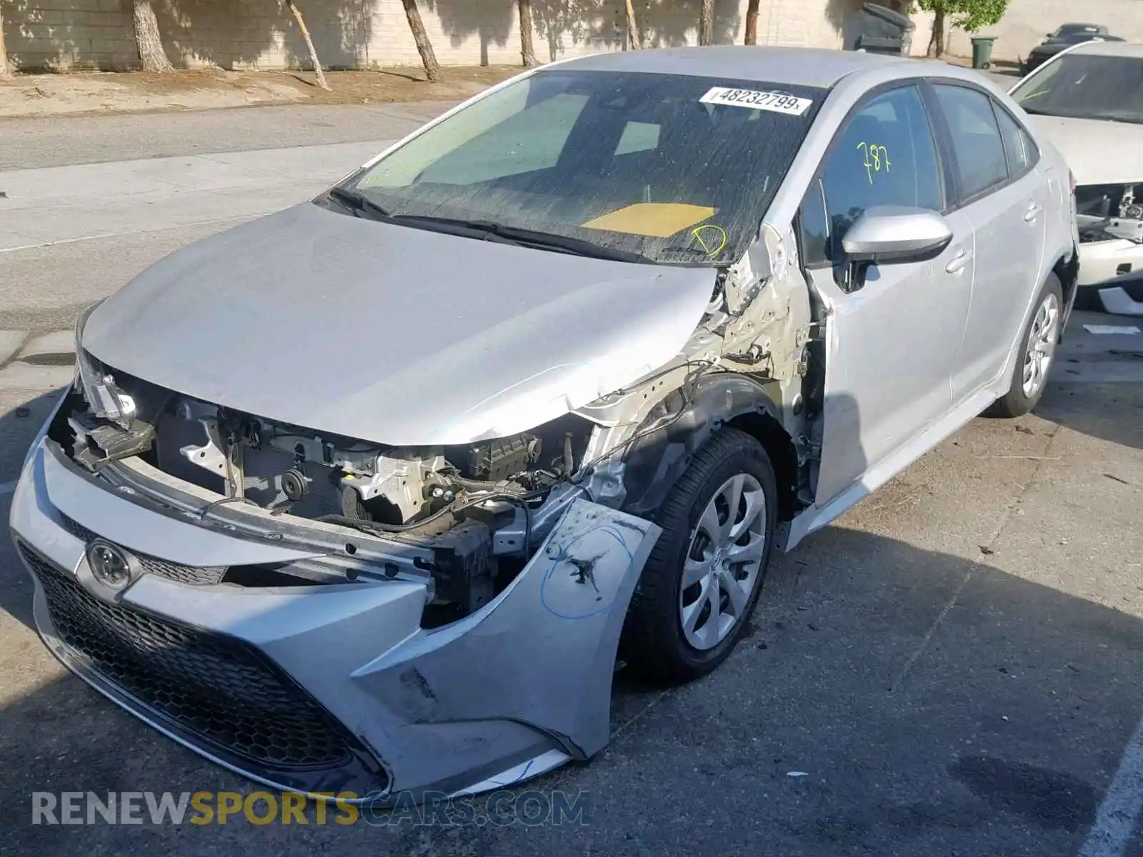 2 Photograph of a damaged car 5YFEPRAE5LP005155 TOYOTA COROLLA 2020