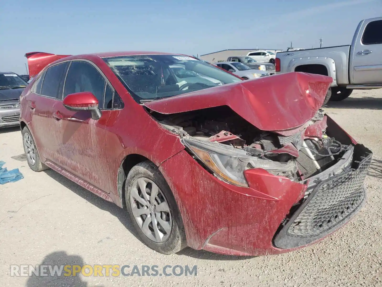 1 Photograph of a damaged car 5YFEPRAE5LP007407 TOYOTA COROLLA 2020