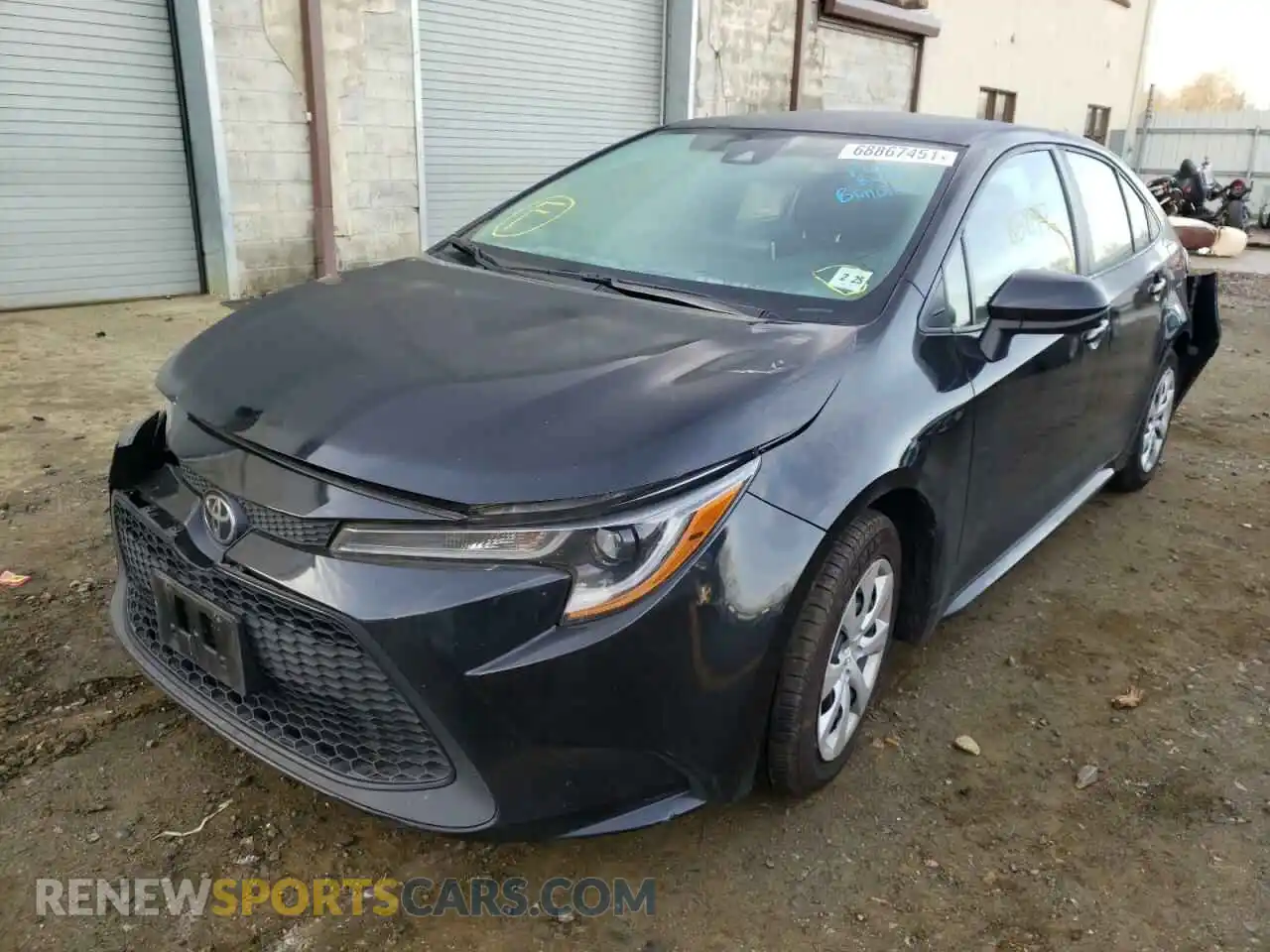 2 Photograph of a damaged car 5YFEPRAE5LP012784 TOYOTA COROLLA 2020