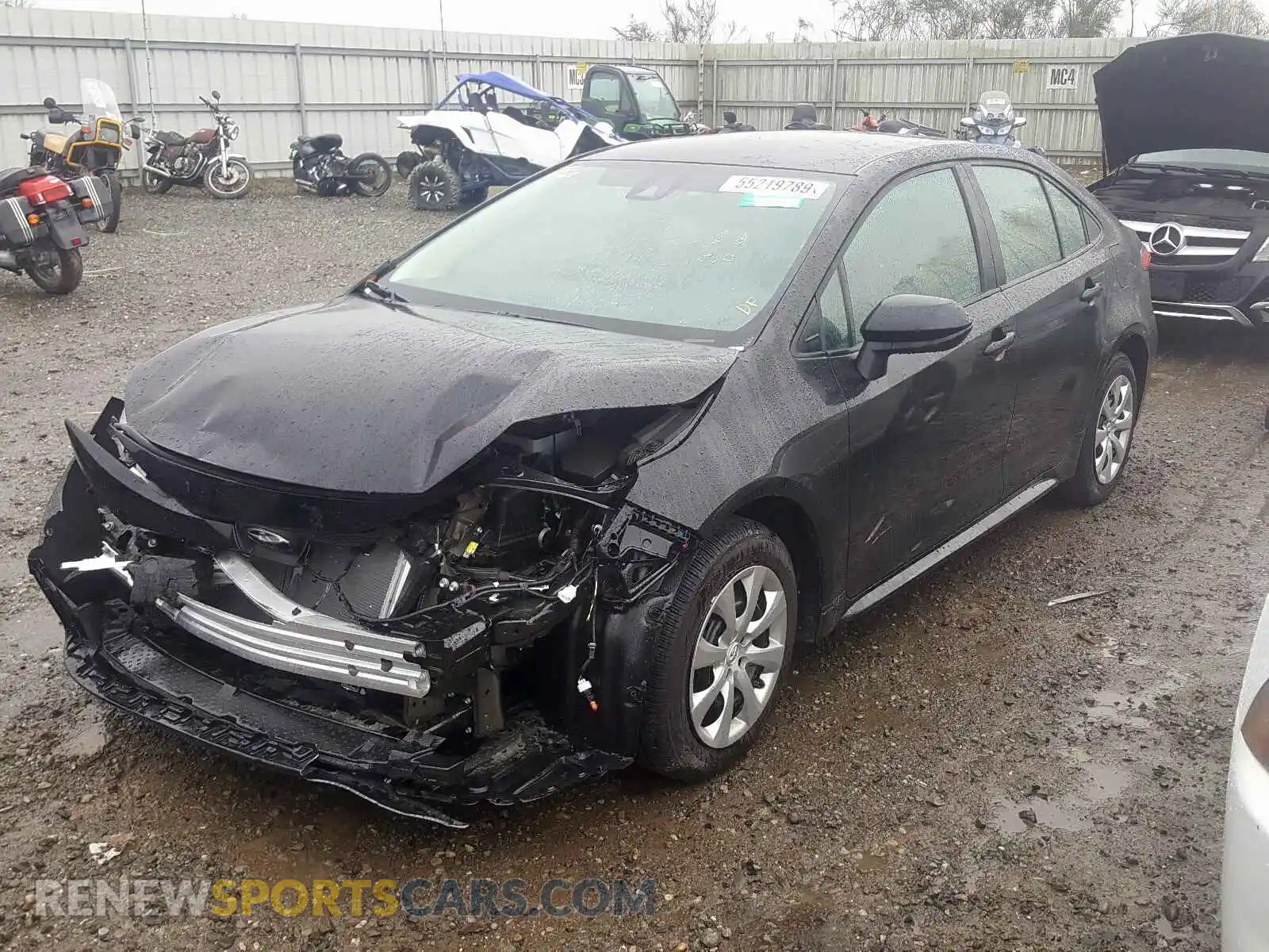2 Photograph of a damaged car 5YFEPRAE5LP035448 TOYOTA COROLLA 2020