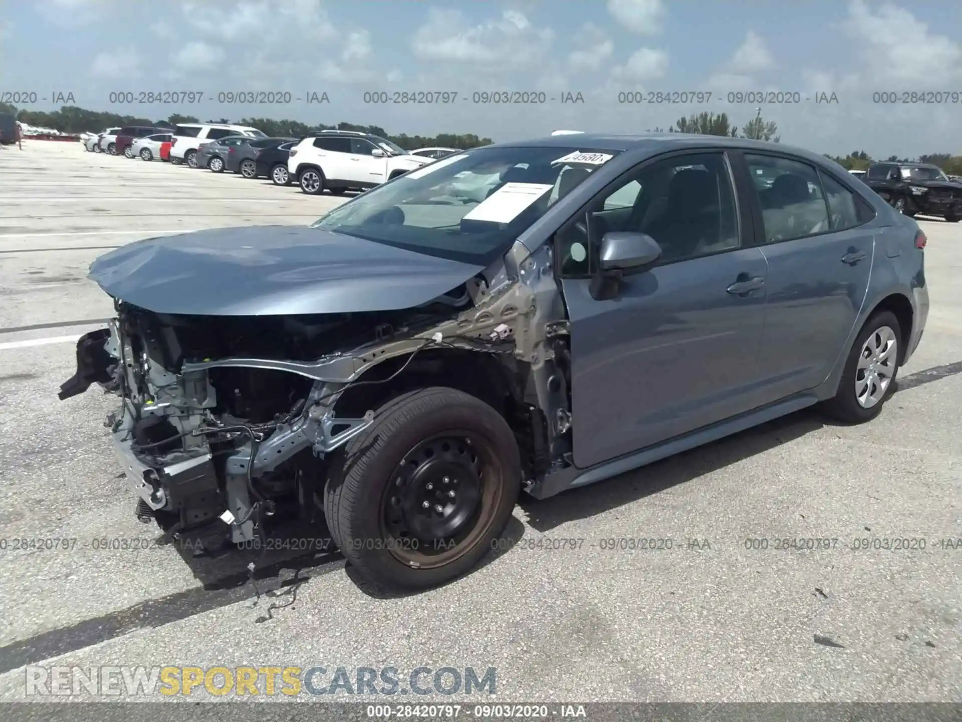 2 Photograph of a damaged car 5YFEPRAE5LP037359 TOYOTA COROLLA 2020