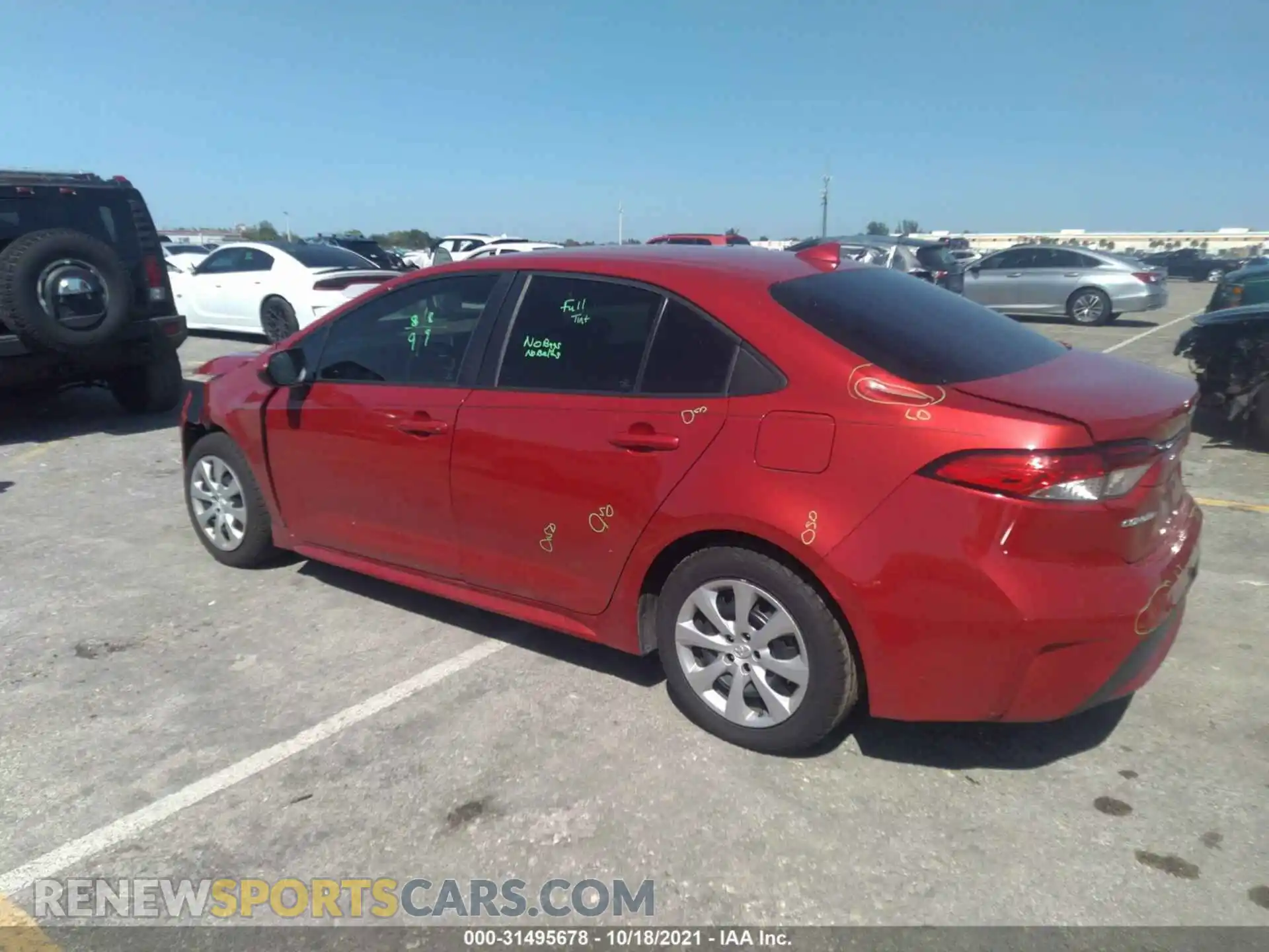3 Photograph of a damaged car 5YFEPRAE5LP040410 TOYOTA COROLLA 2020