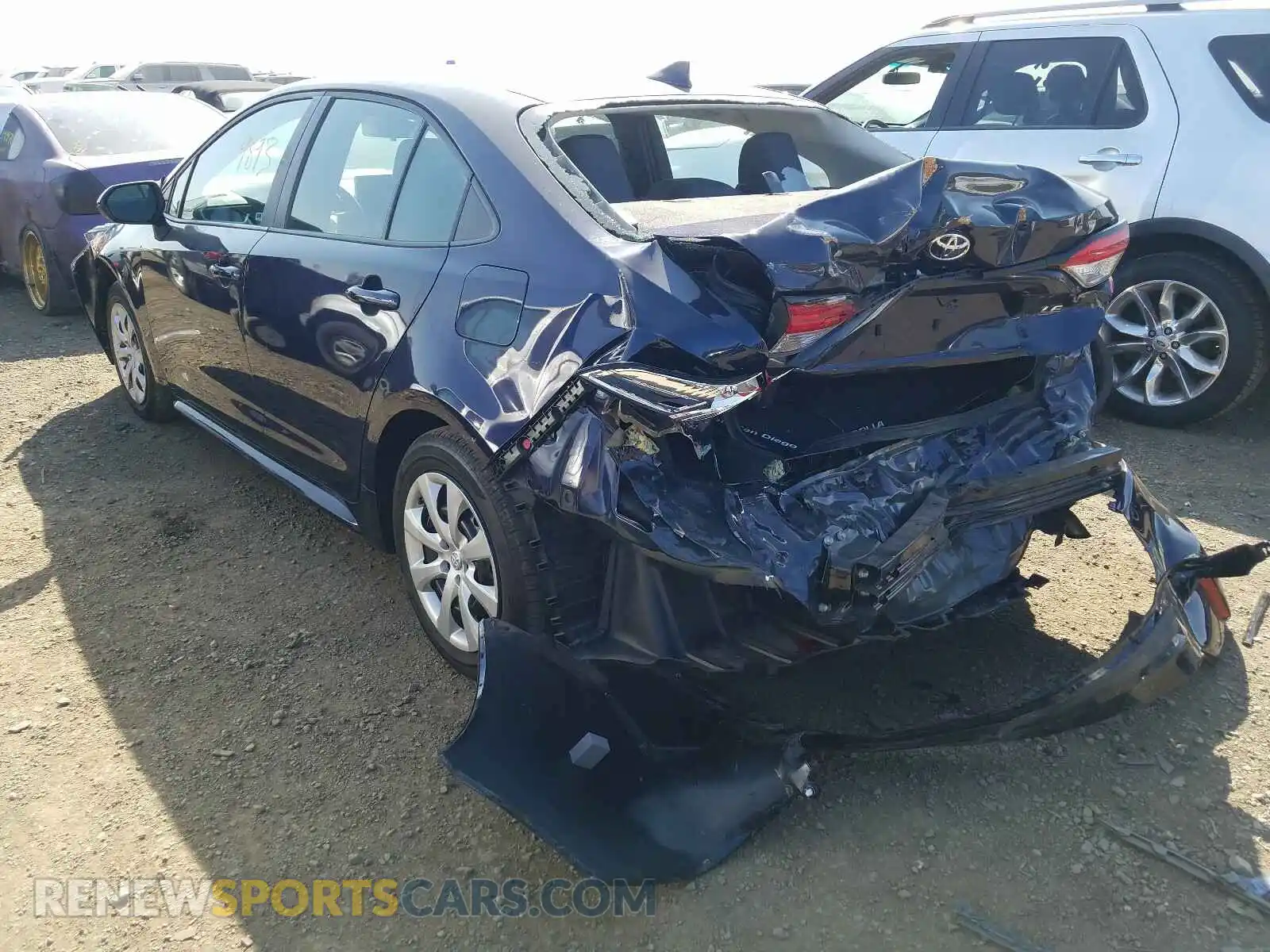 3 Photograph of a damaged car 5YFEPRAE5LP059863 TOYOTA COROLLA 2020