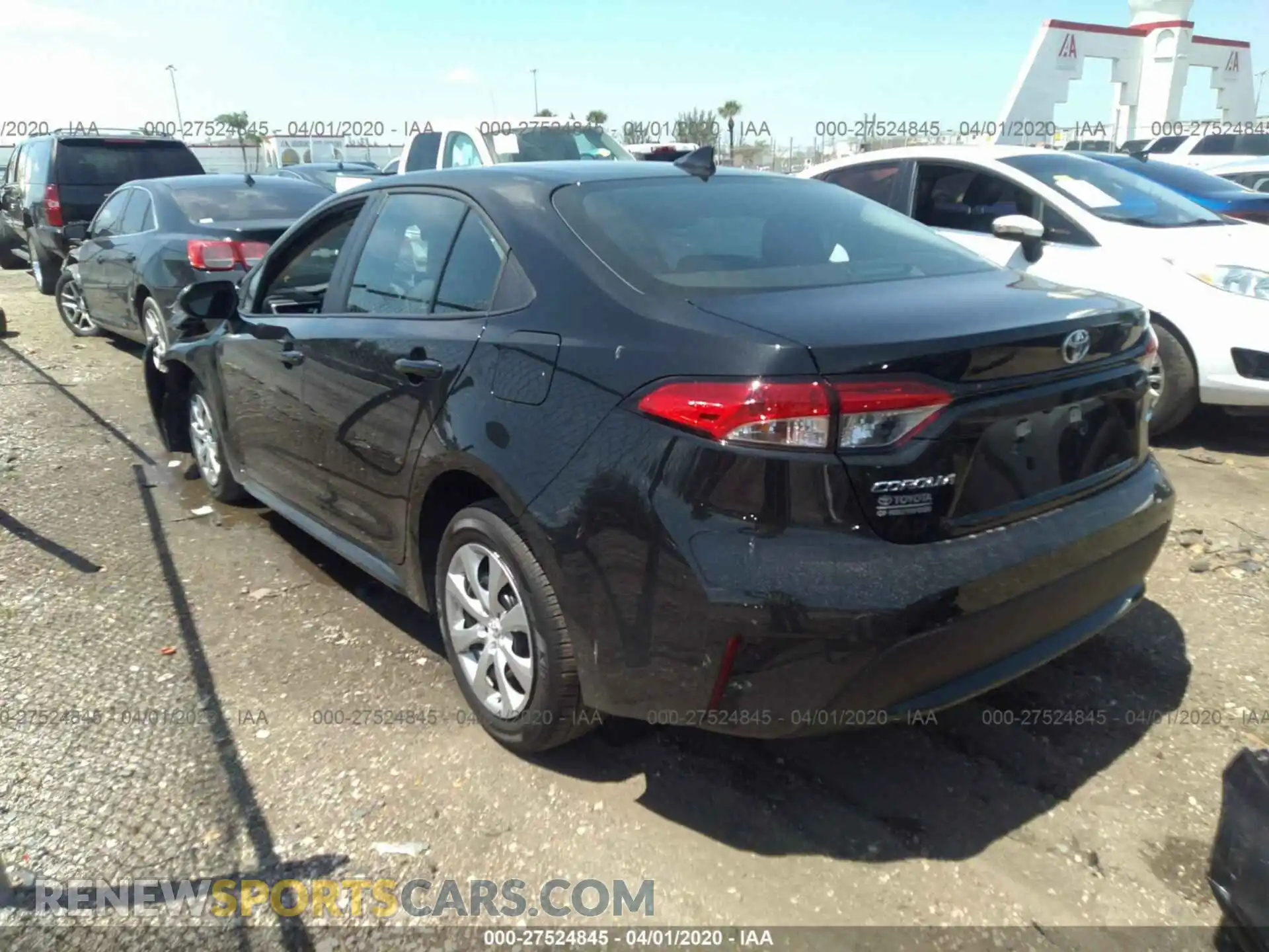 3 Фотография поврежденного автомобиля 5YFEPRAE5LP070488 TOYOTA COROLLA 2020