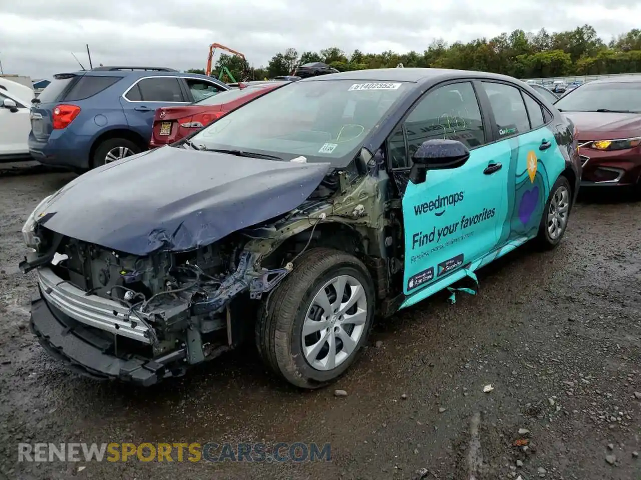 2 Photograph of a damaged car 5YFEPRAE5LP077960 TOYOTA COROLLA 2020