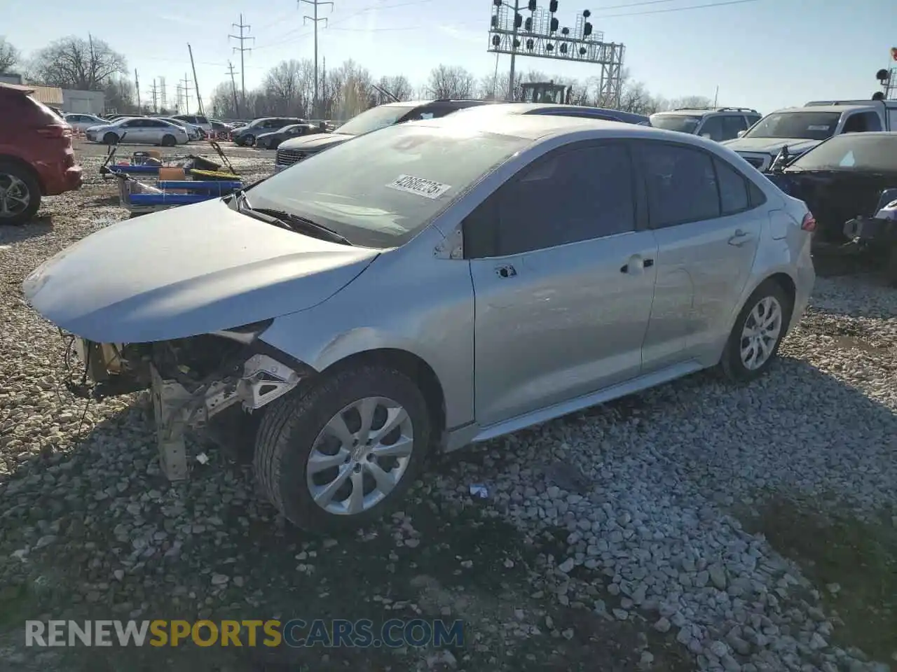 1 Photograph of a damaged car 5YFEPRAE5LP078963 TOYOTA COROLLA 2020