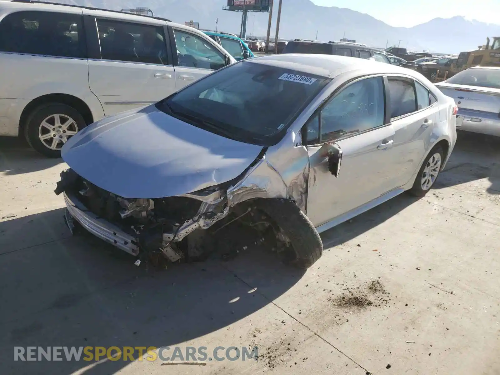2 Photograph of a damaged car 5YFEPRAE5LP088277 TOYOTA COROLLA 2020