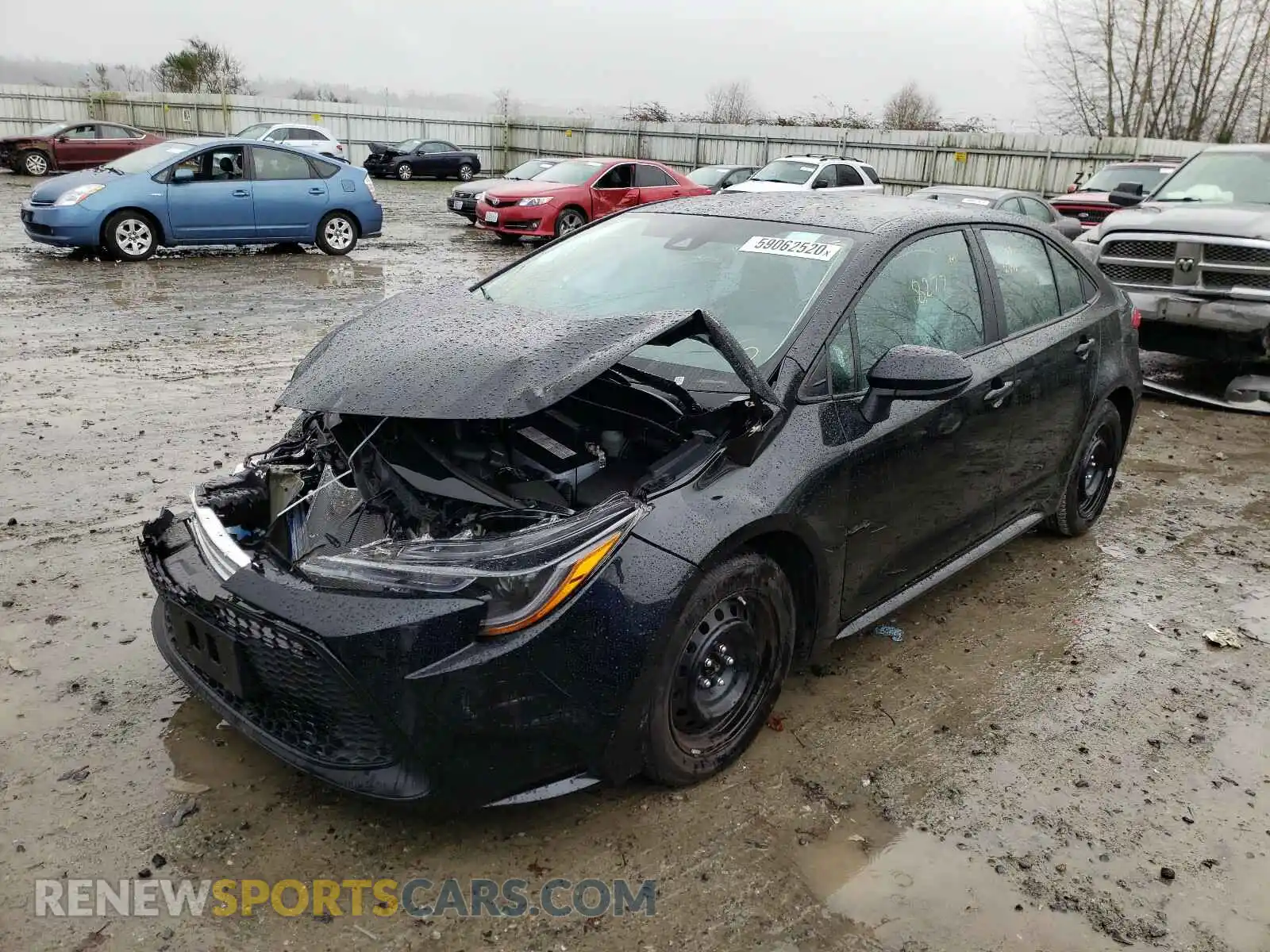 2 Photograph of a damaged car 5YFEPRAE5LP100721 TOYOTA COROLLA 2020