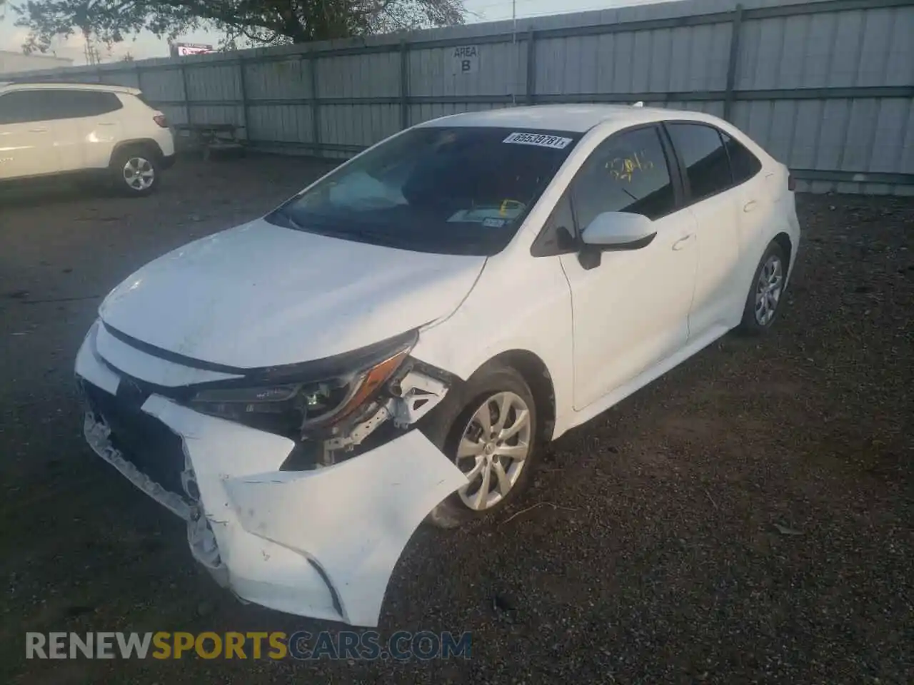 2 Photograph of a damaged car 5YFEPRAE5LP101643 TOYOTA COROLLA 2020