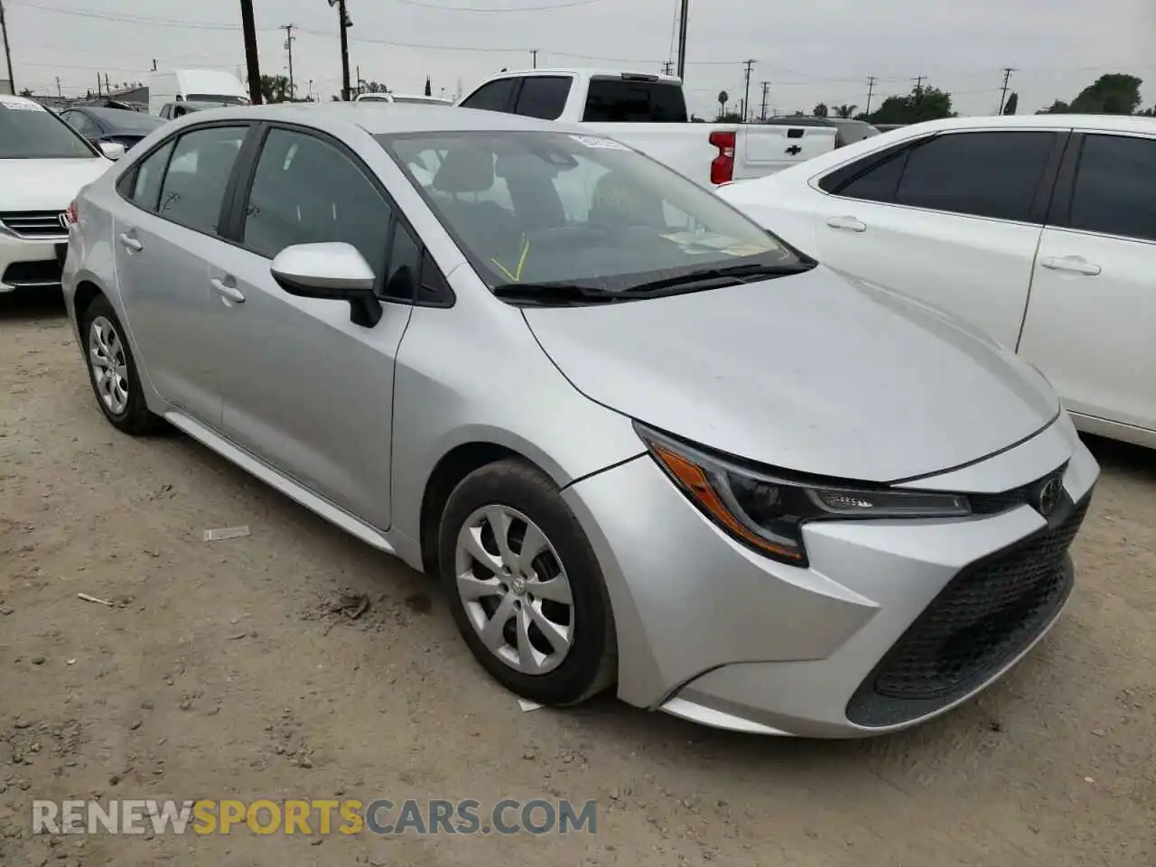 1 Photograph of a damaged car 5YFEPRAE5LP110293 TOYOTA COROLLA 2020