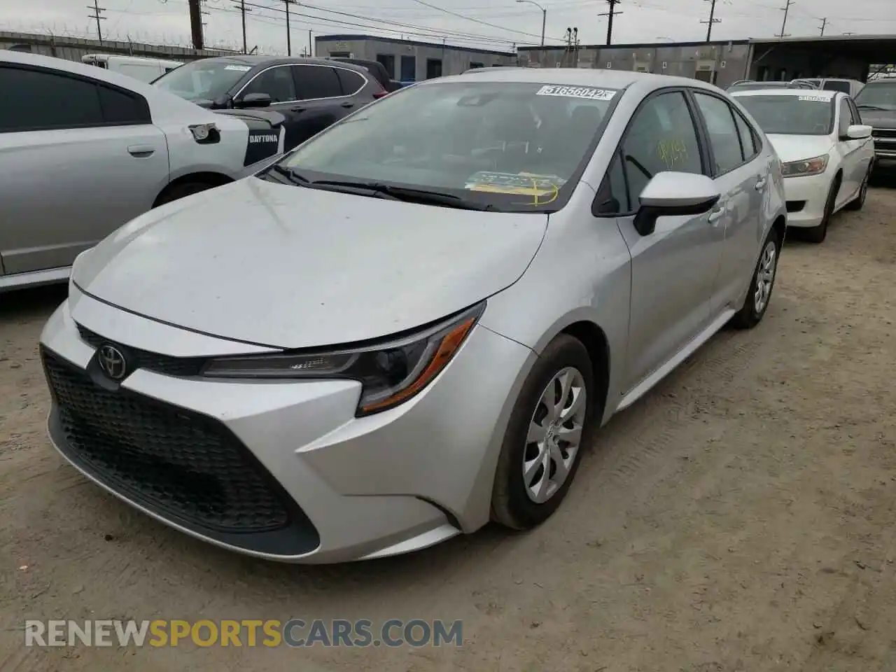 2 Photograph of a damaged car 5YFEPRAE5LP110293 TOYOTA COROLLA 2020