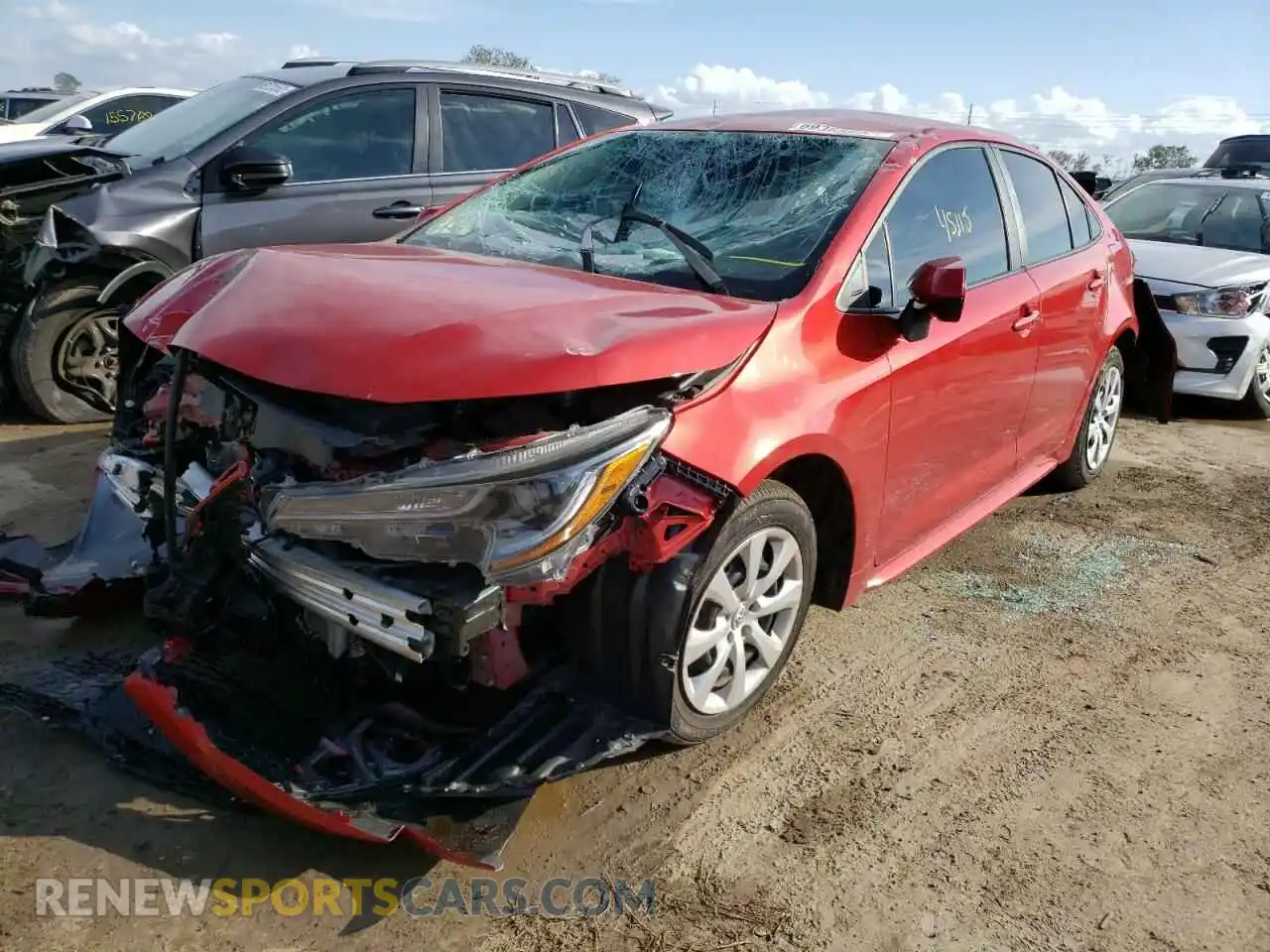1 Photograph of a damaged car 5YFEPRAE5LP115302 TOYOTA COROLLA 2020