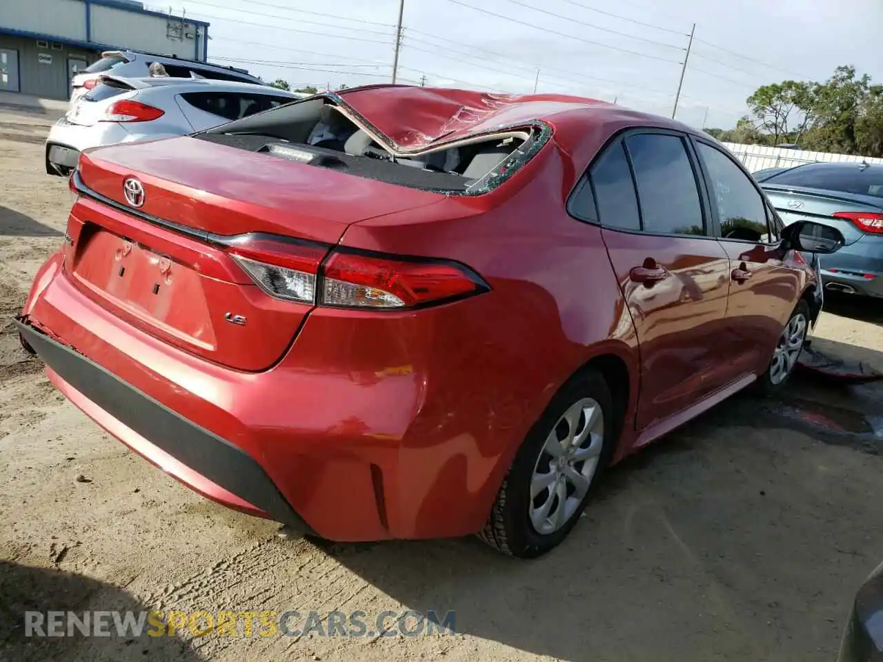 3 Photograph of a damaged car 5YFEPRAE5LP115302 TOYOTA COROLLA 2020