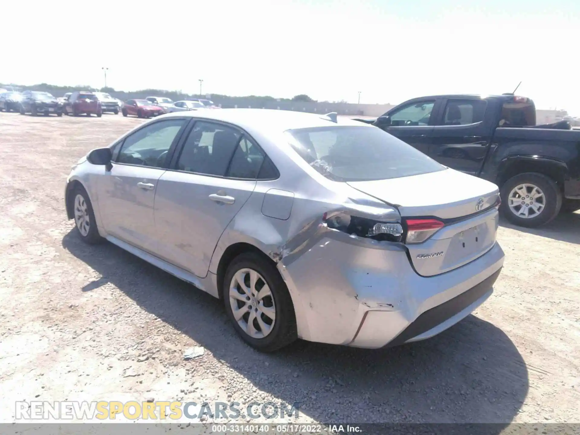 3 fotografías del automóvil dañado 5YFEPRAE5LP121410 TOYOTA COROLLA 2020