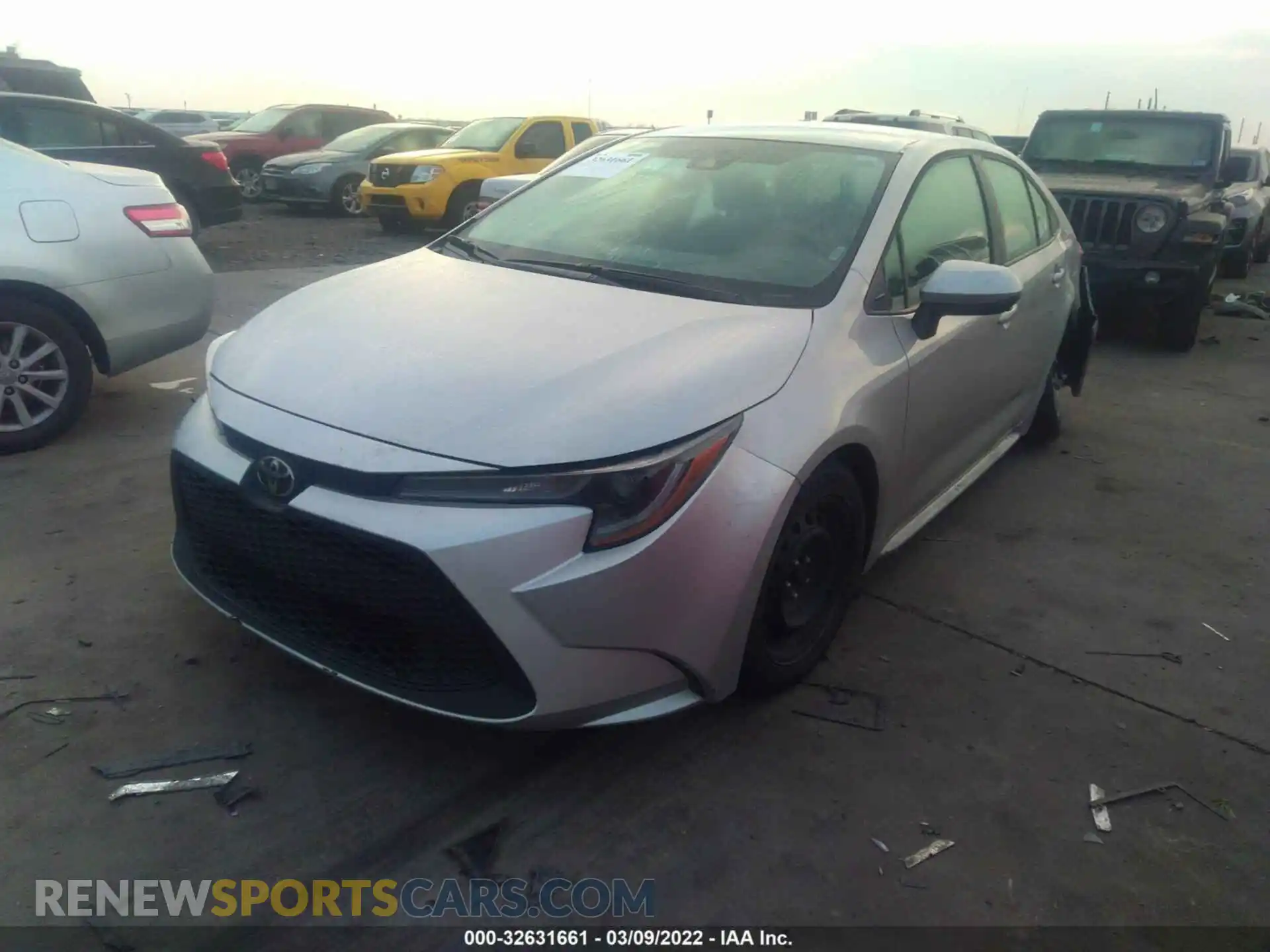 2 Photograph of a damaged car 5YFEPRAE5LP121469 TOYOTA COROLLA 2020