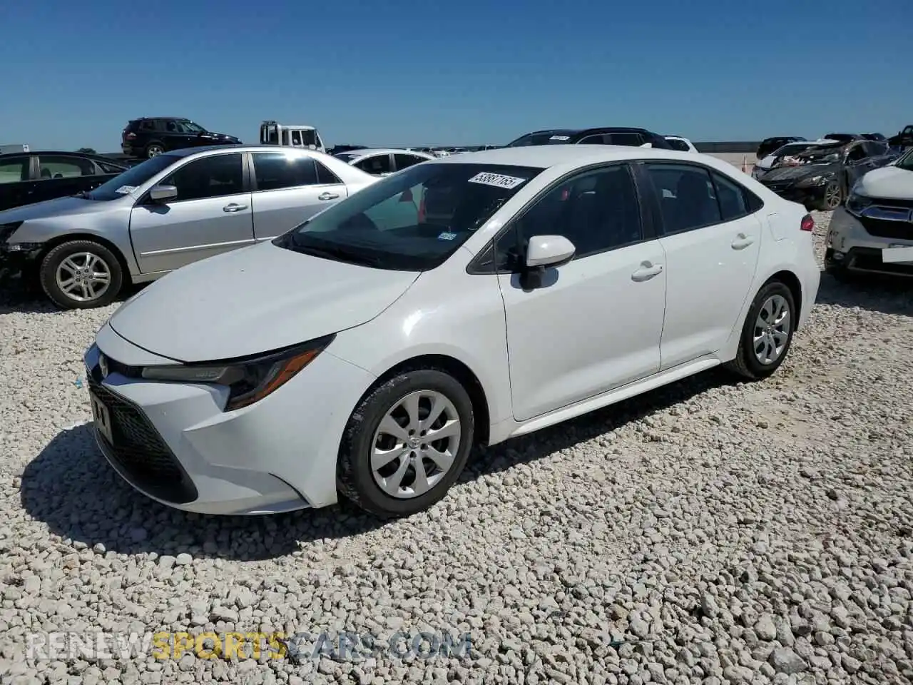 1 Photograph of a damaged car 5YFEPRAE5LP122945 TOYOTA COROLLA 2020