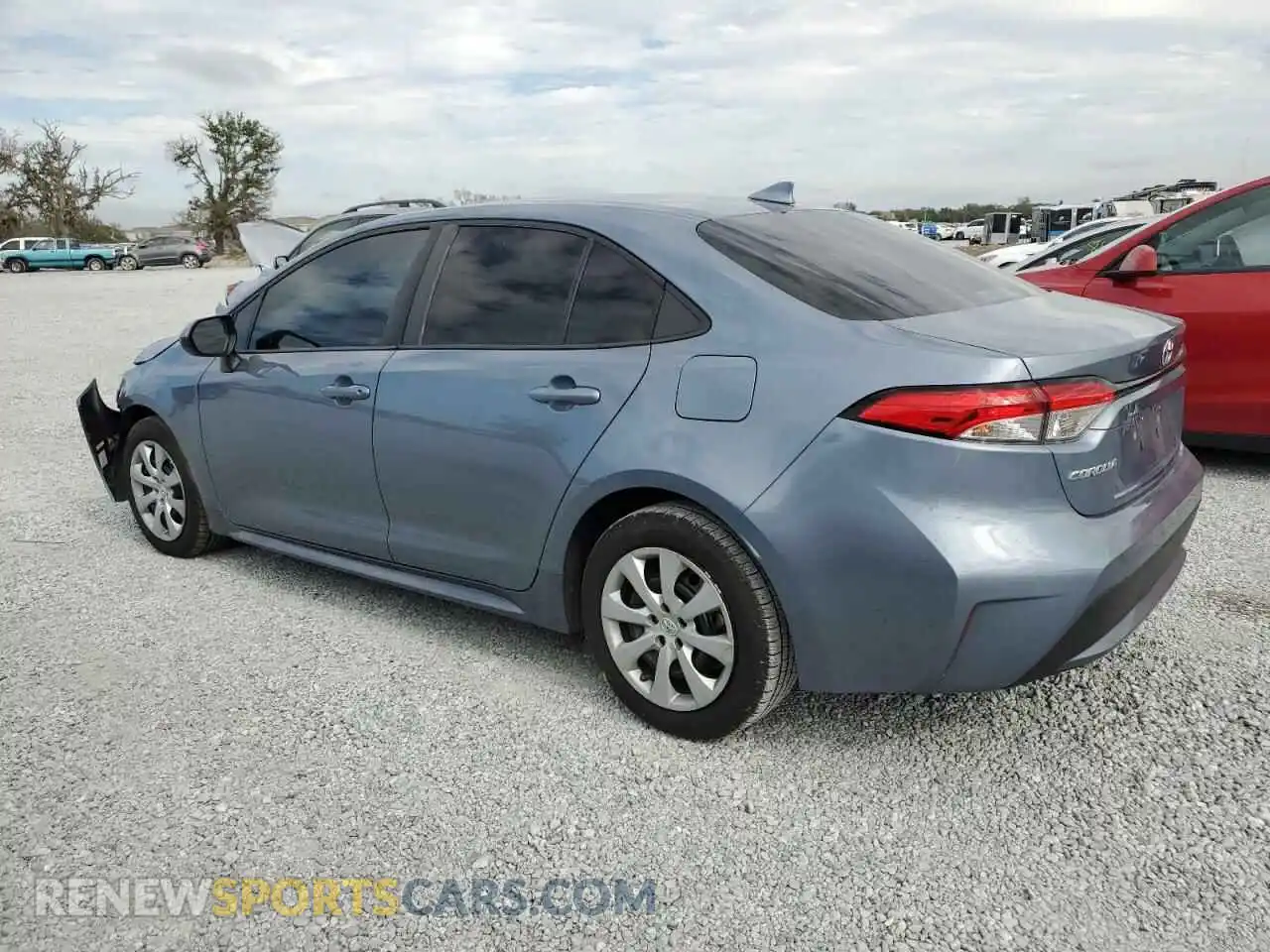 2 fotografías del automóvil dañado 5YFEPRAE5LP123366 TOYOTA COROLLA 2020