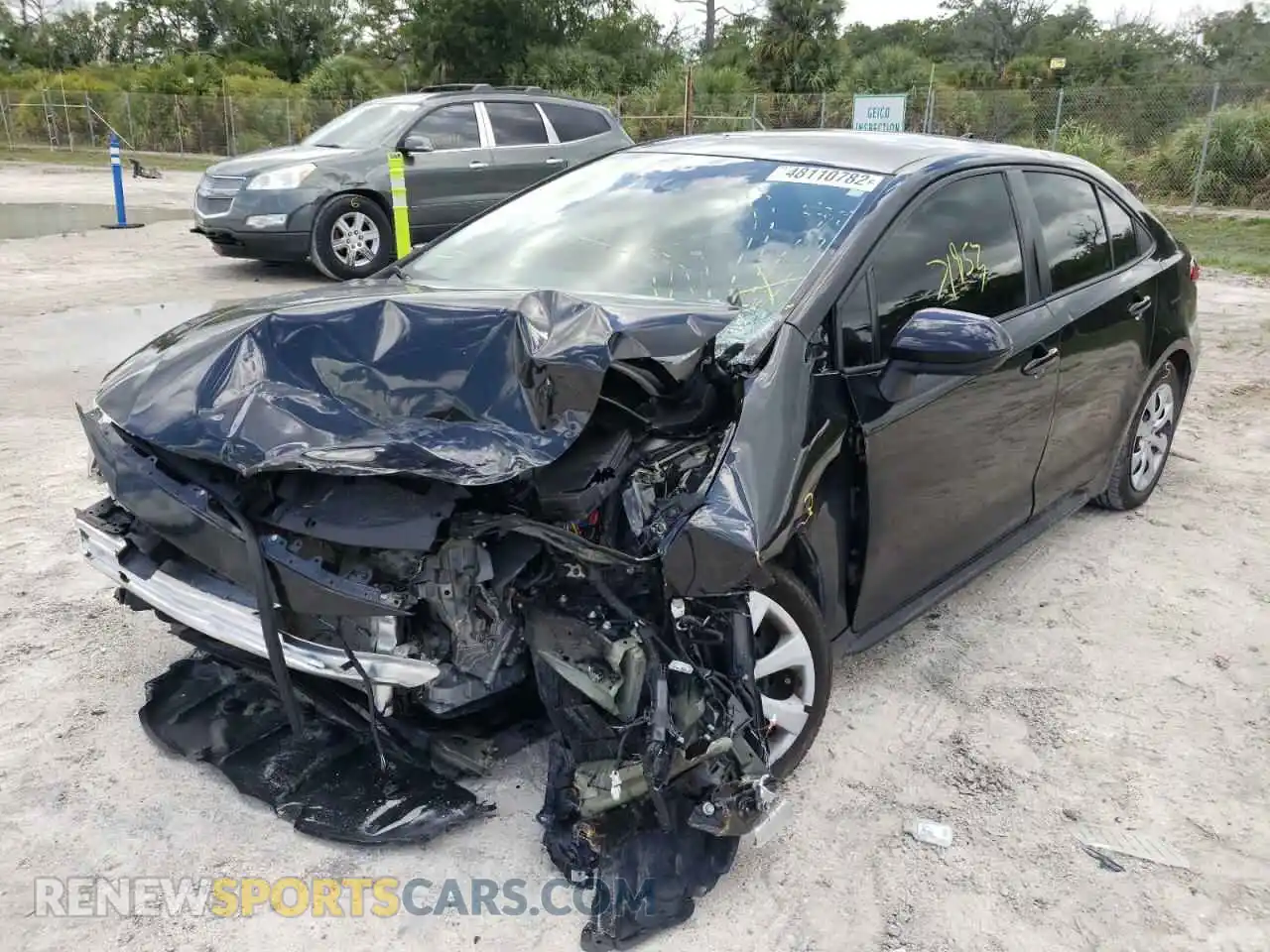 2 Photograph of a damaged car 5YFEPRAE5LP125750 TOYOTA COROLLA 2020