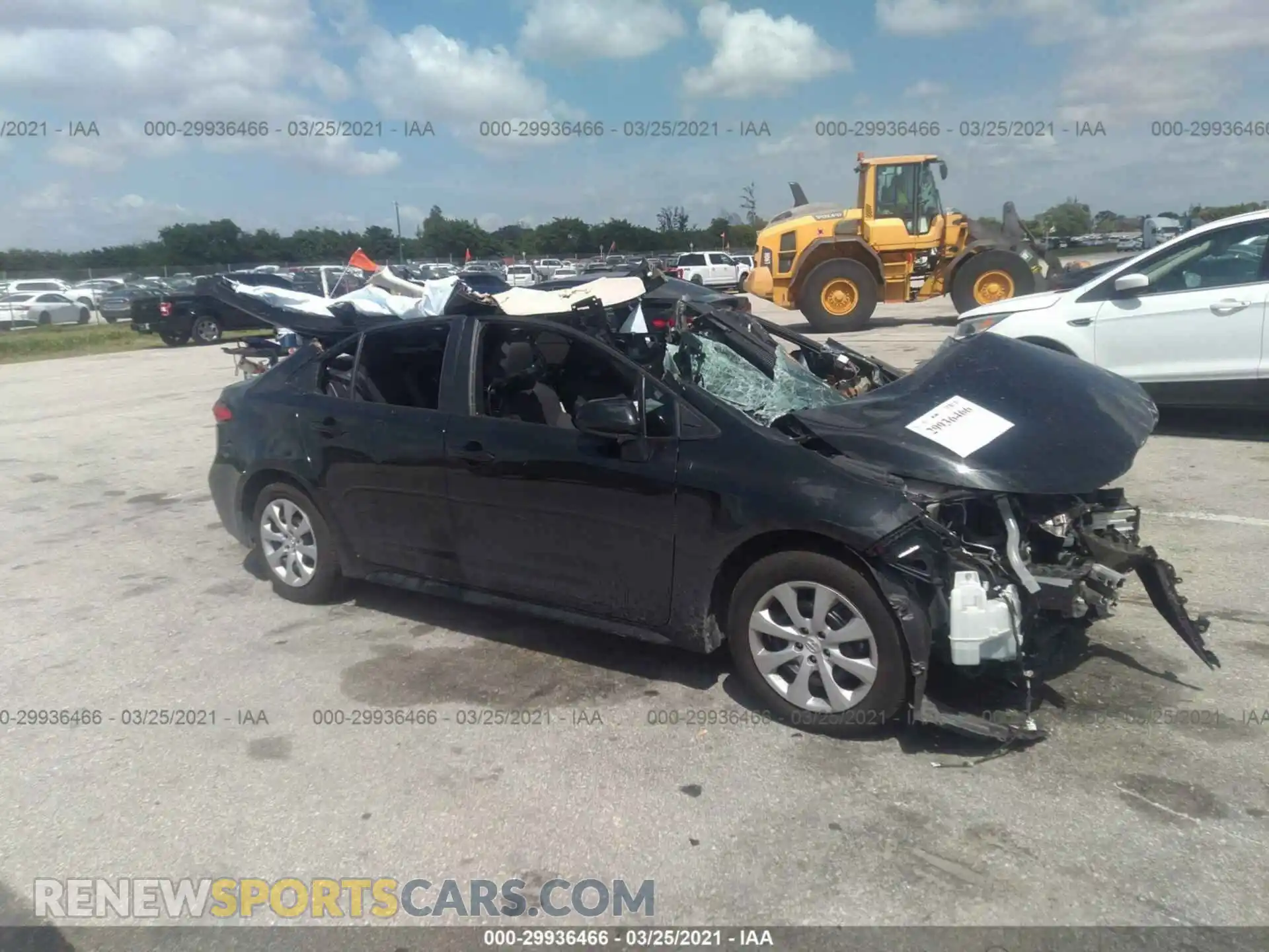 1 Photograph of a damaged car 5YFEPRAE5LP126865 TOYOTA COROLLA 2020